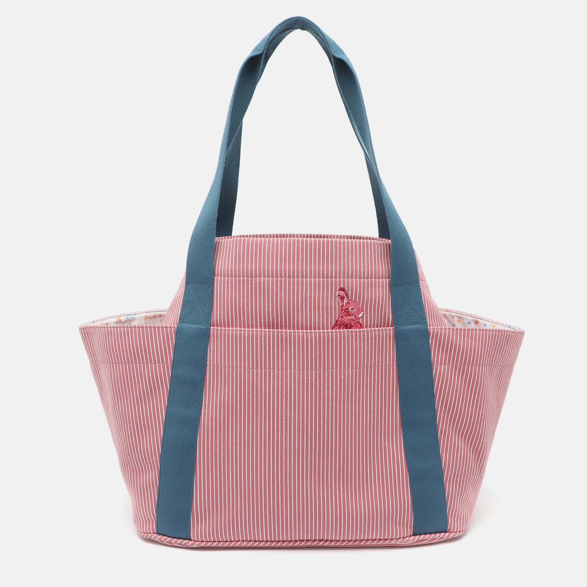 Hermes Passe Passe Pink Stripe Canvas Diaper Bag