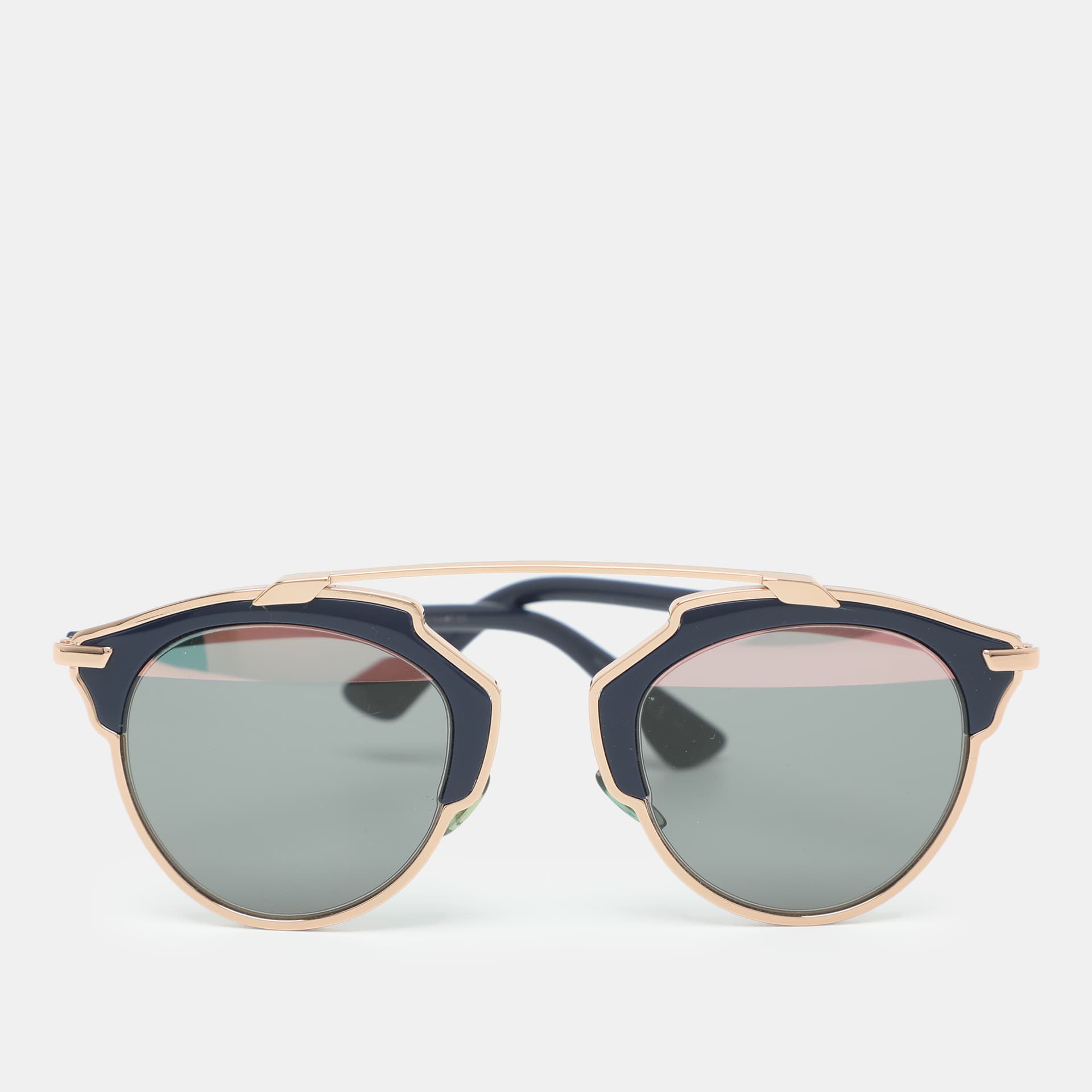 Dior Black/Rose Gold U5WZJ So Real Round Sunglasses