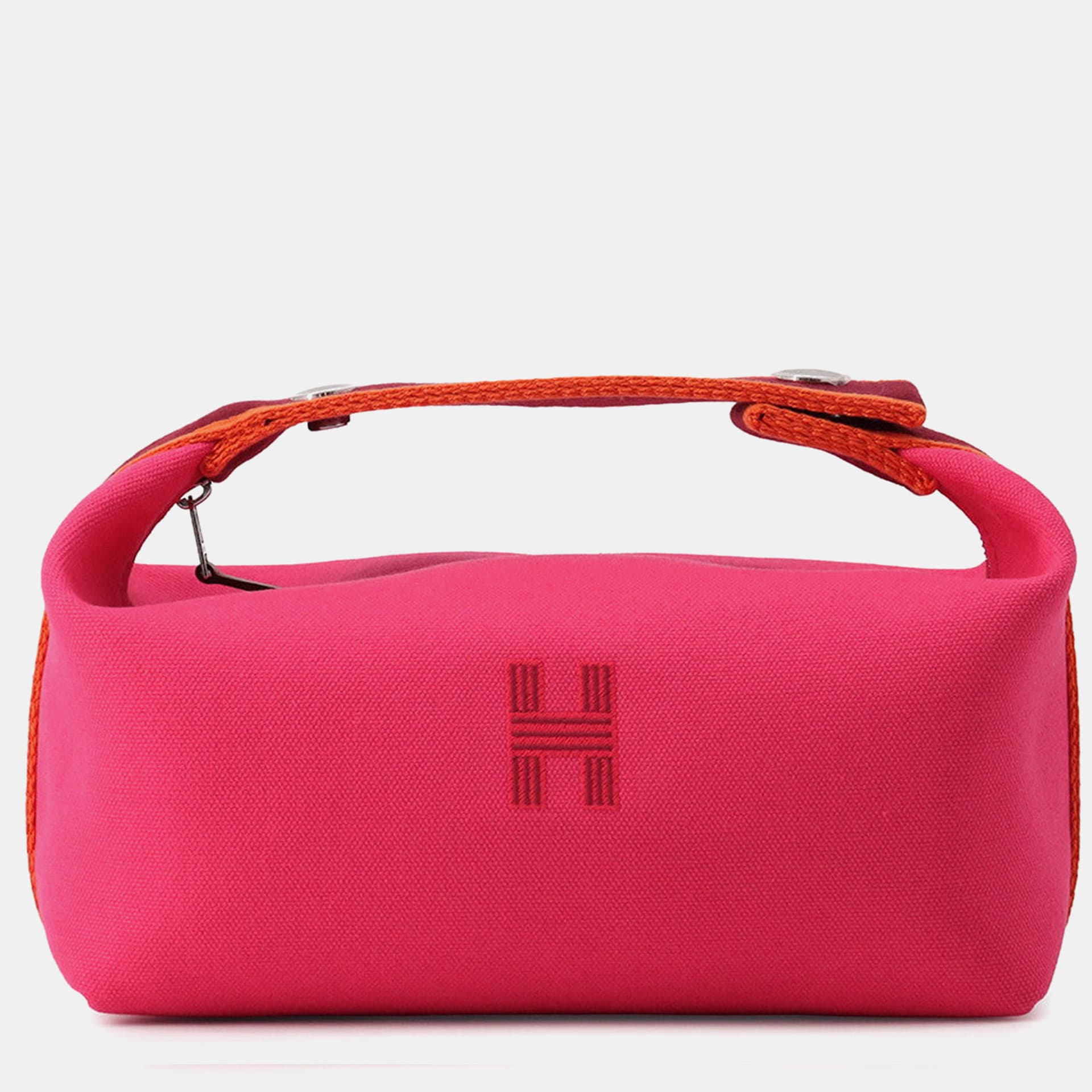 Hermes Bride-A-Brac PM Hibiscus Canvas Toiletry Bag