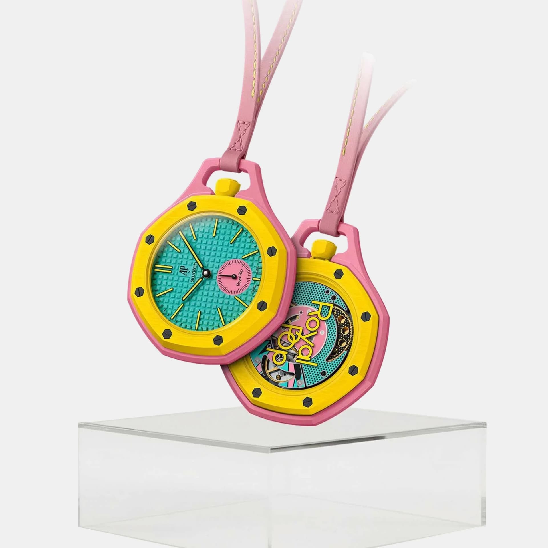 Swatch x Audemars Piguet Royal Pop Otg Roz Green Ceramic Bioceramic Mechanical Wristwatch 40mm