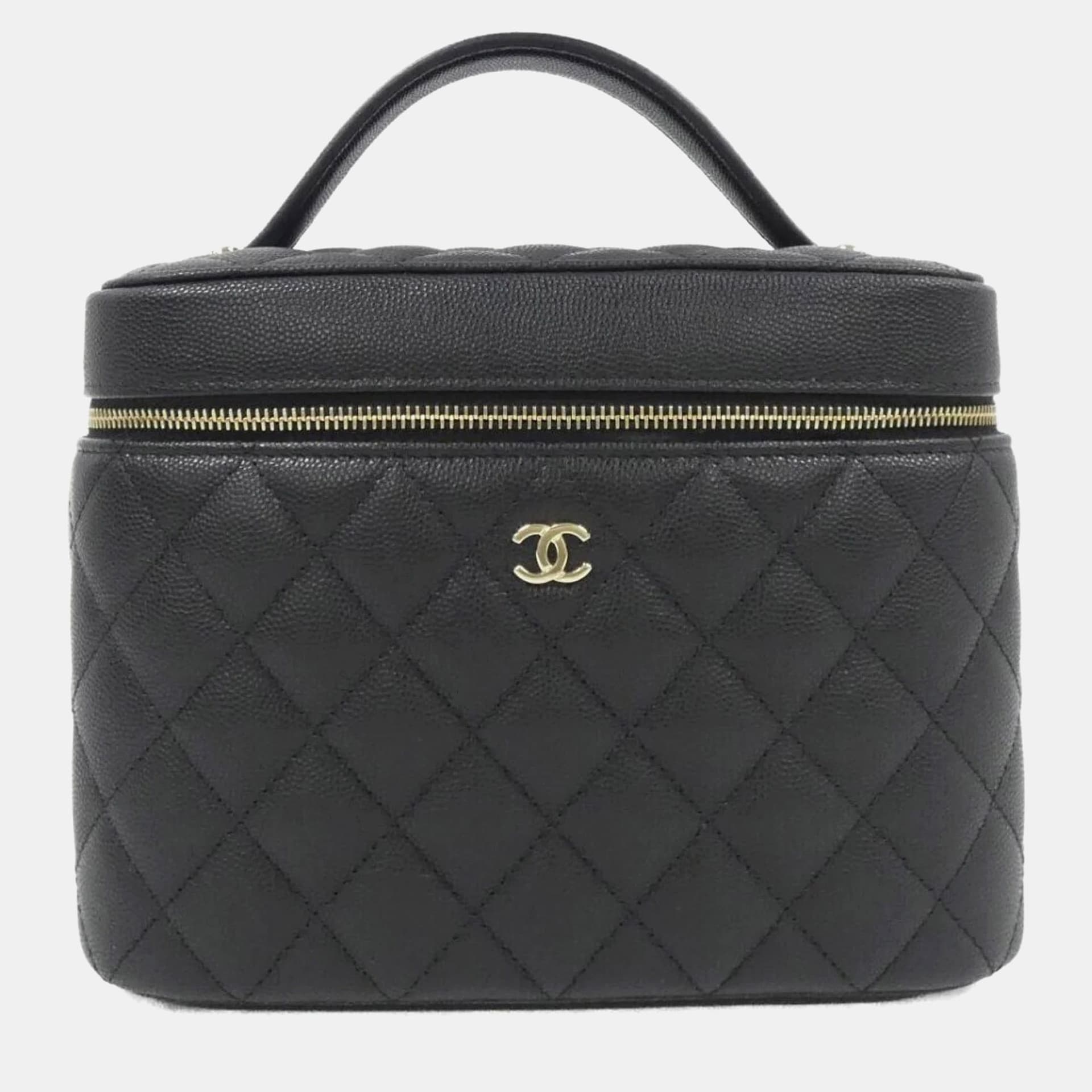 Chanel Black Calf Leather Timeless Shoulder Bag