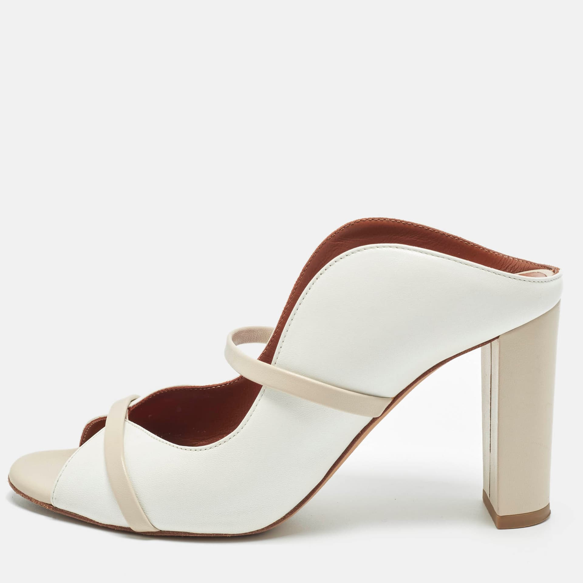 Malone Souliers Norah Size 37 White Leather Mules