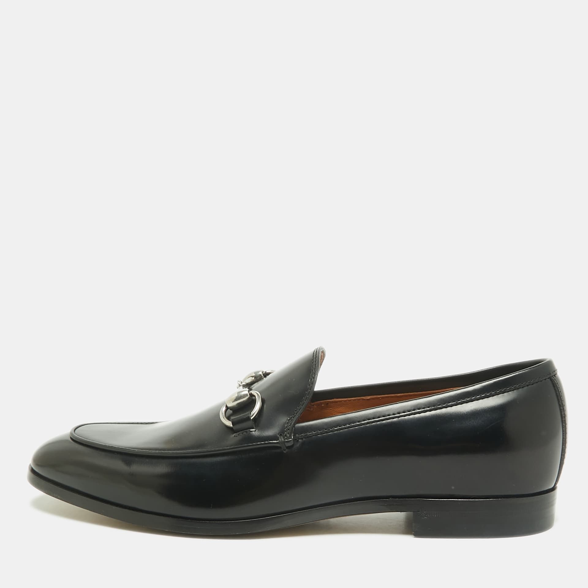 Gucci Horsebit Size 40 Black Leather Loafers