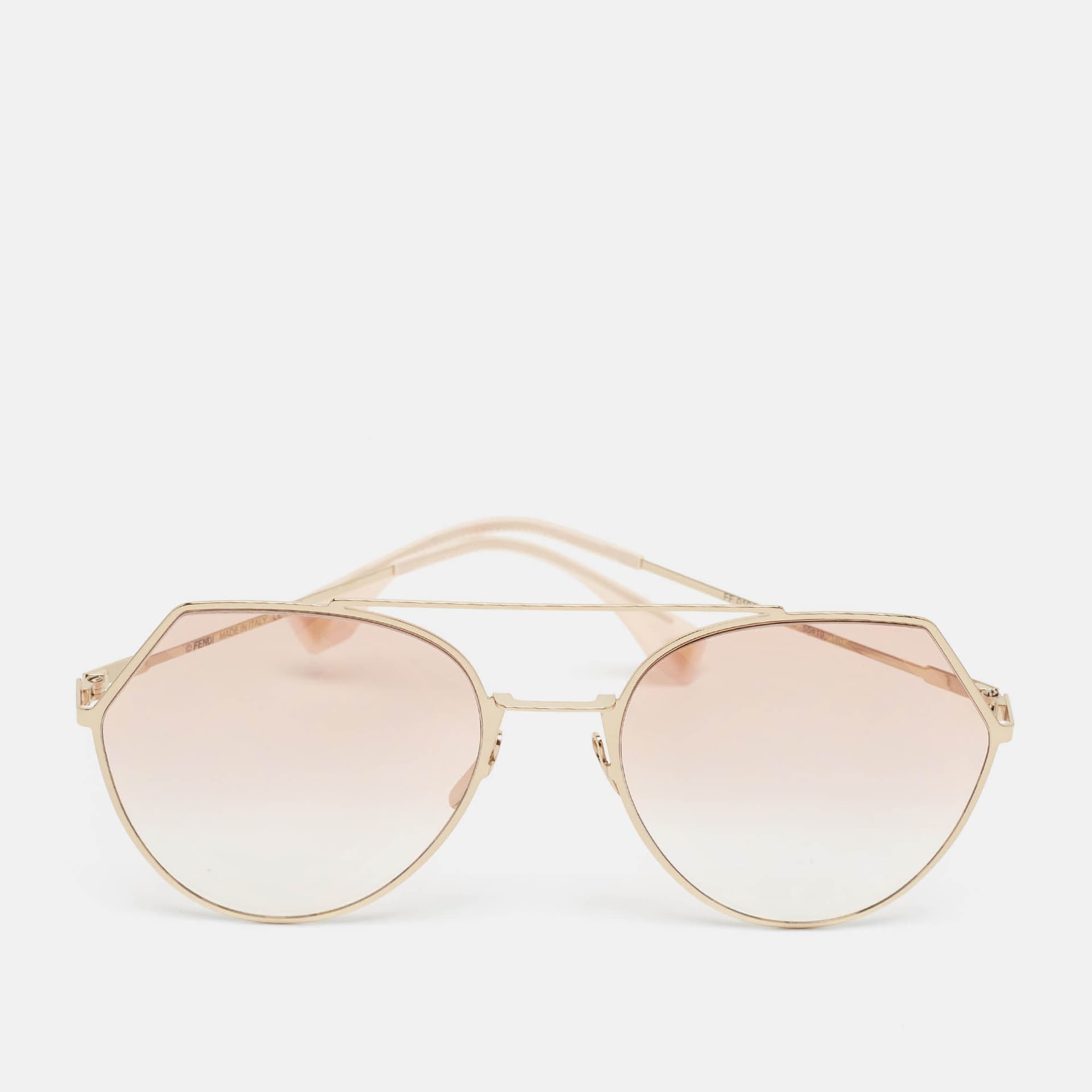 Fendi Pink/Gold Gradient FE0194/S FF Aviator Sunglasses