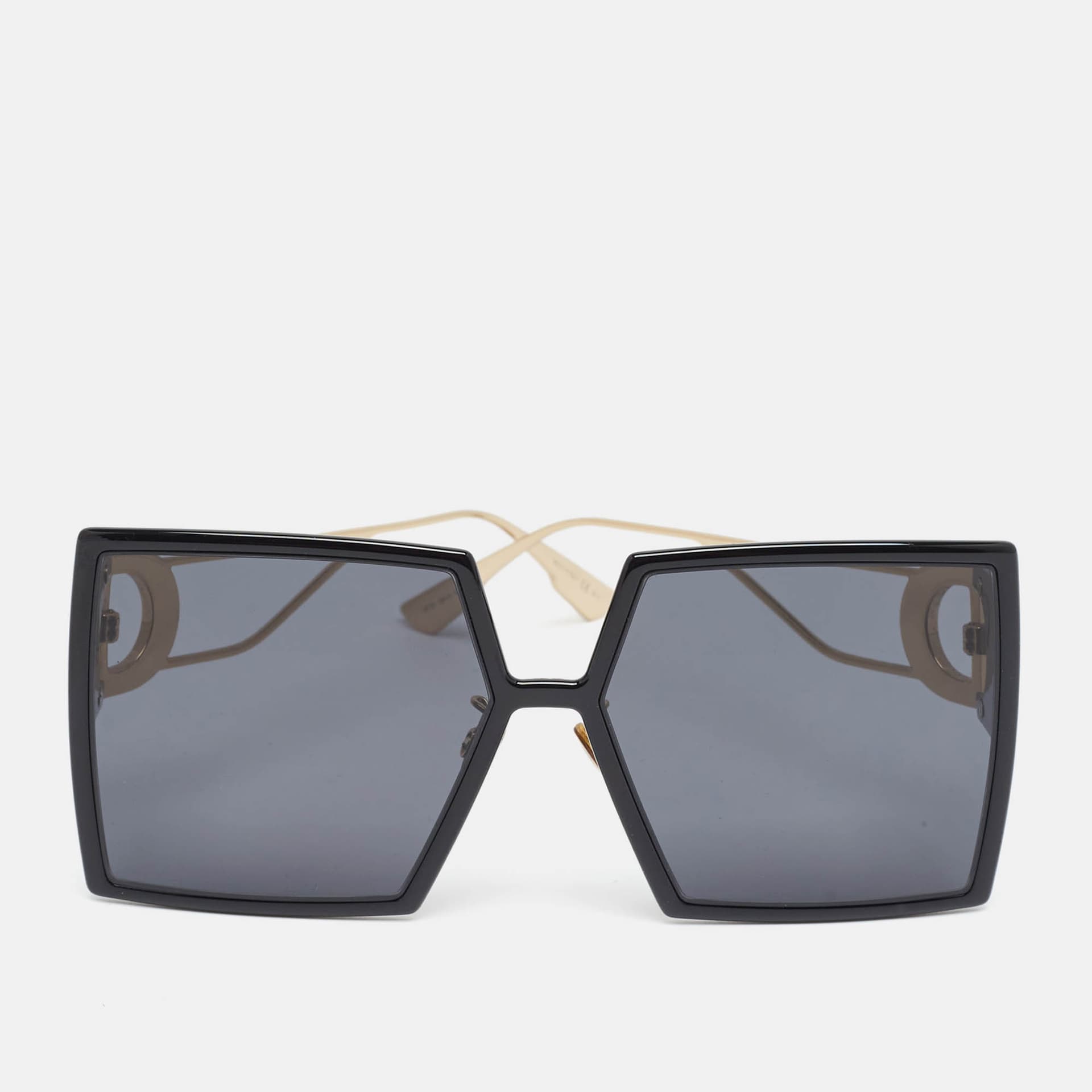 Dior Black/Gold Tone 30Montaigne 8072K Square Sunglasses