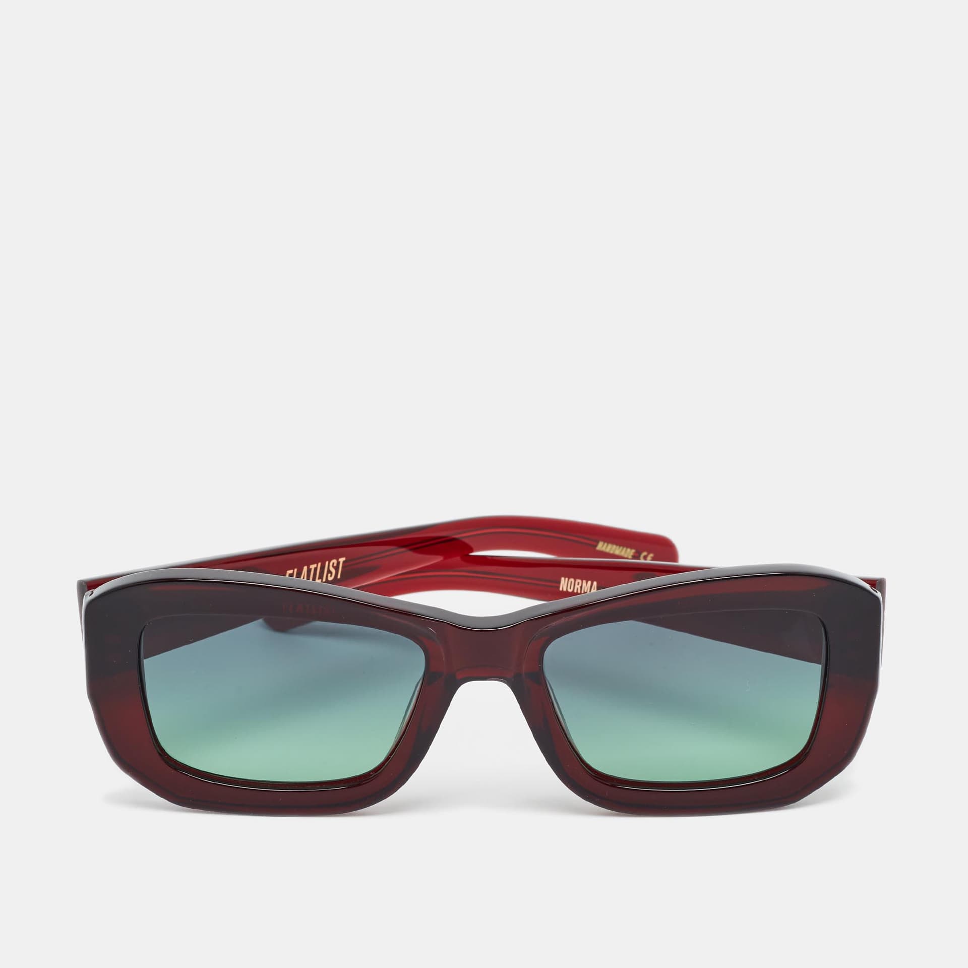 Flatlist Burgundy Gradient 012 FL 029 Norma Rectangle Sunglasses