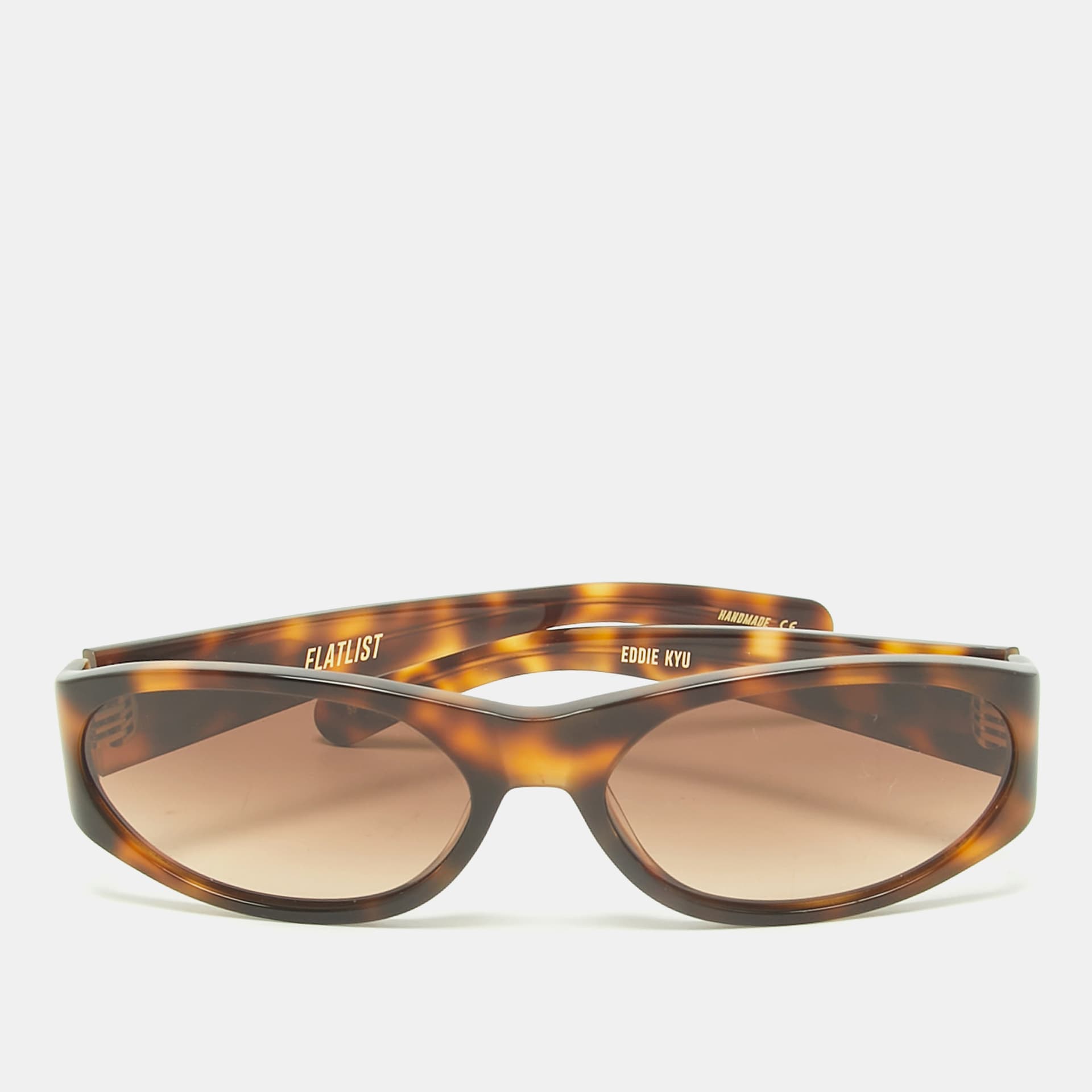 Flatlist Tortoise Brown Gradient Eddie Kyu 013 FL 697 Oval Sunglasses