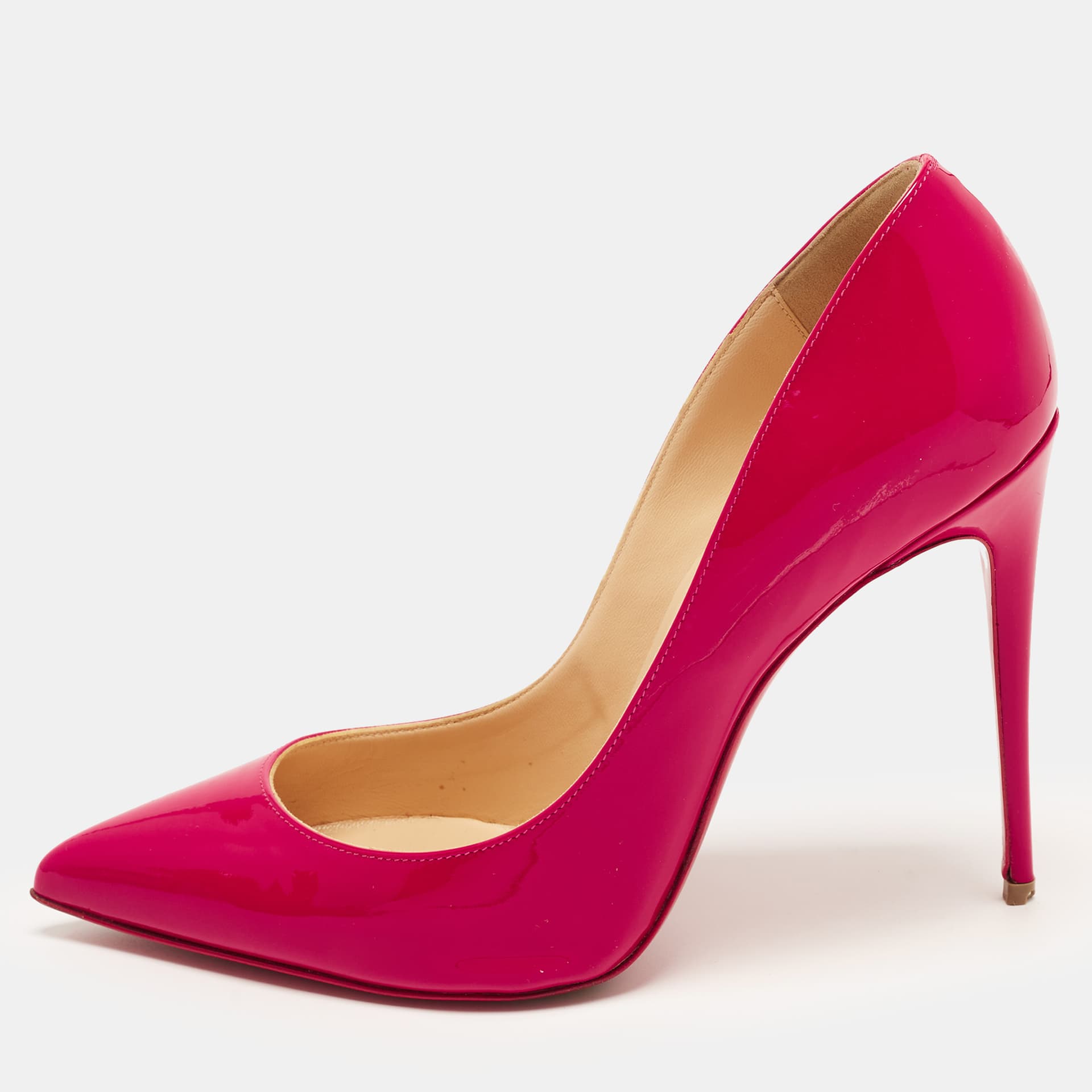 Christian Louboutin Pigalle Follies Size 39 Rose Pink Patent Leather Pumps