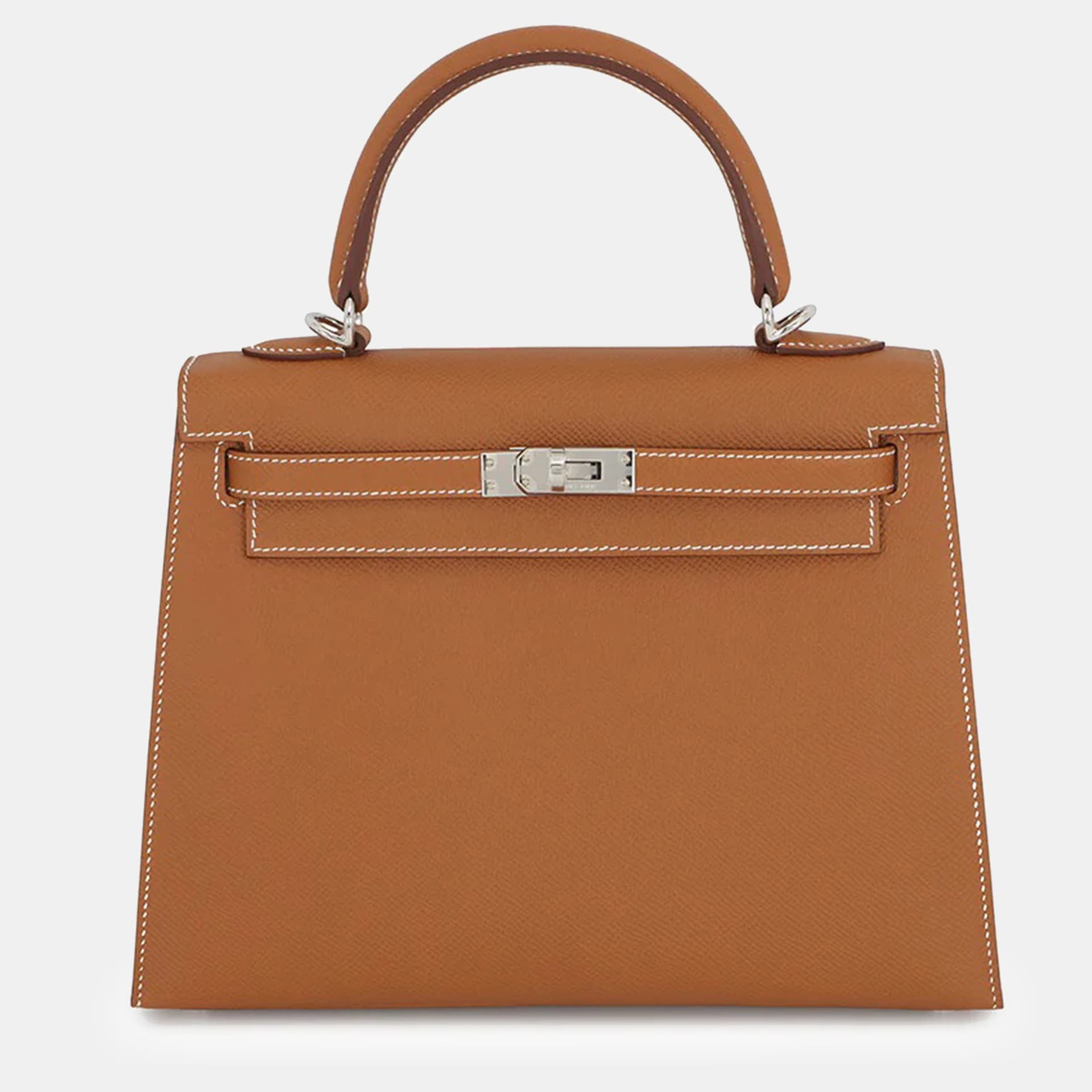 Hermes Kelly Sellier Gold Epsom Size 25 Top Handle Bags