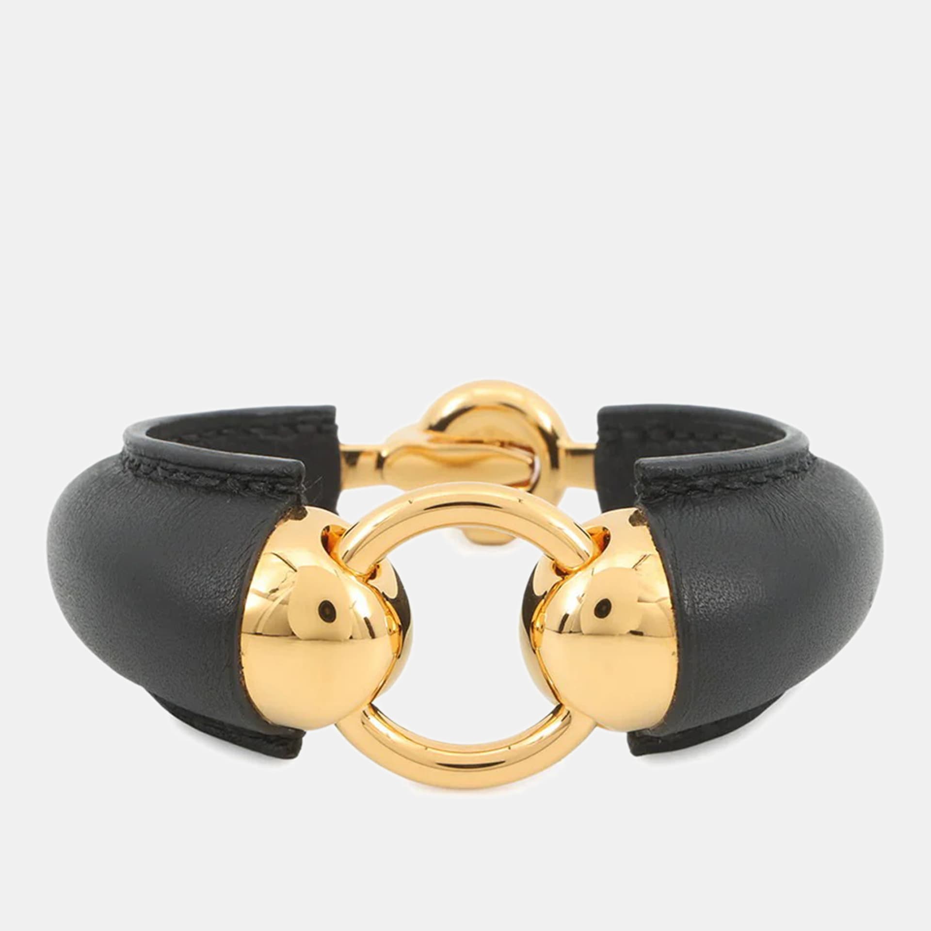 Hermes Epure Eskettle Bracelet Black Swift Leather