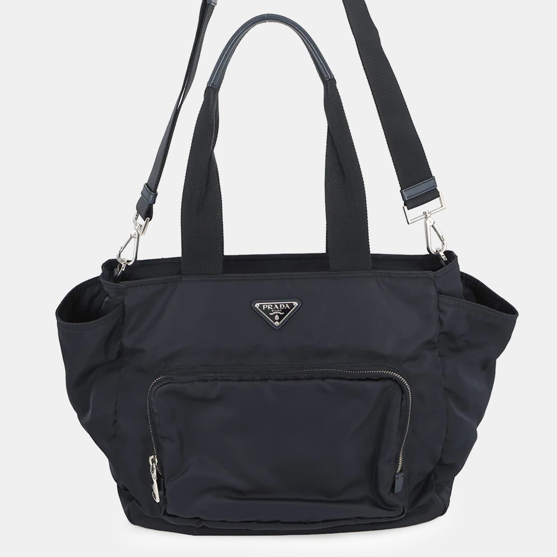 Prada 2-Way Baby Bag Navy Nylon