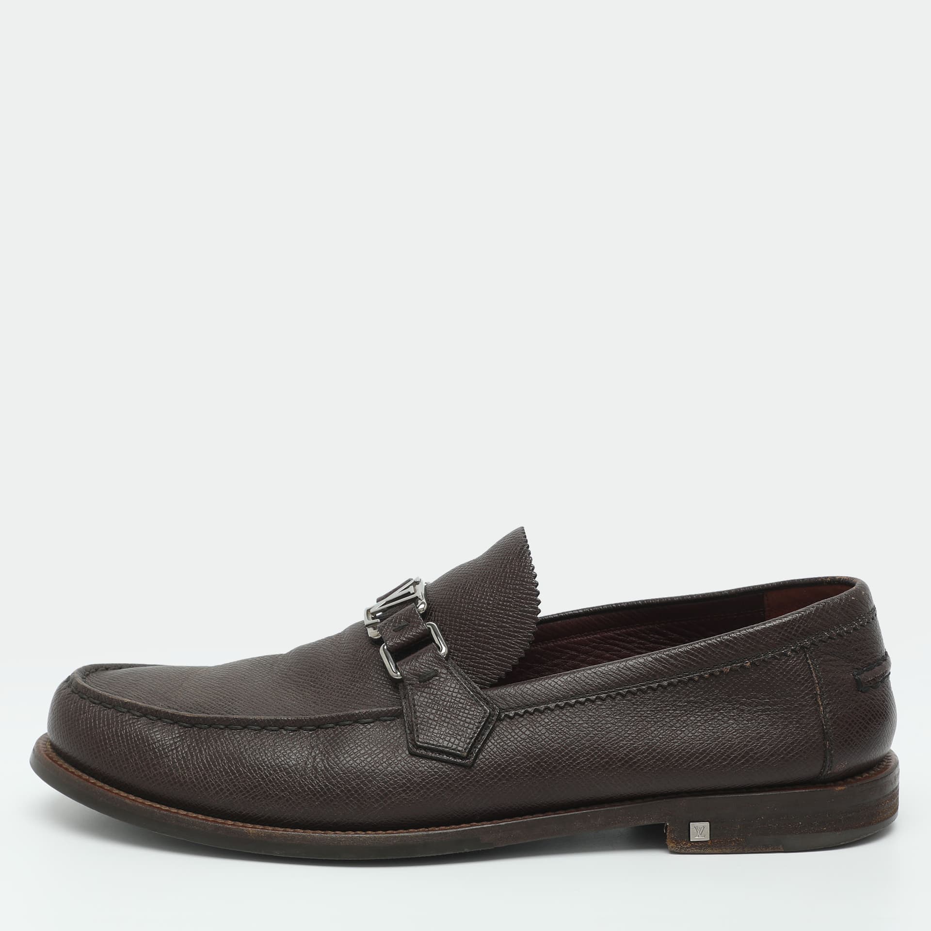 Louis Vuitton Major Size 44.5 Brown Leather Loafers & Moccasins