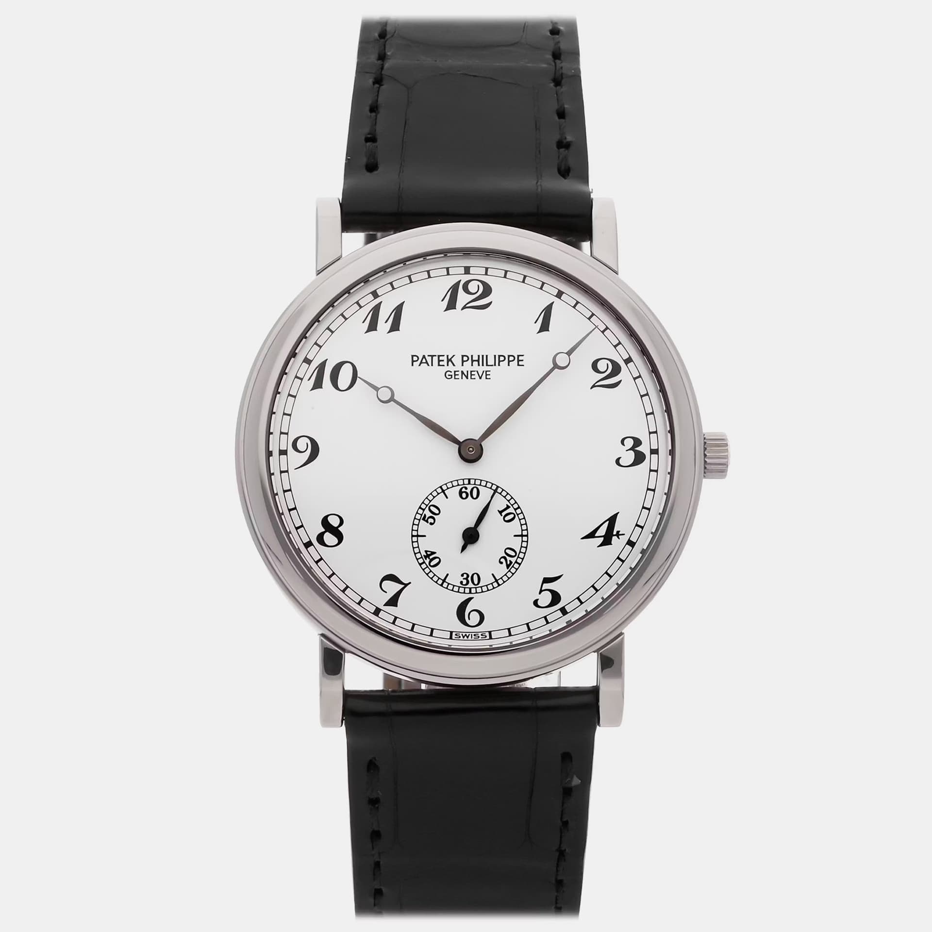 Patek Philippe Calatrava 5022G-012 White White Gold Manual Winding Women's Wristwatch 33mm