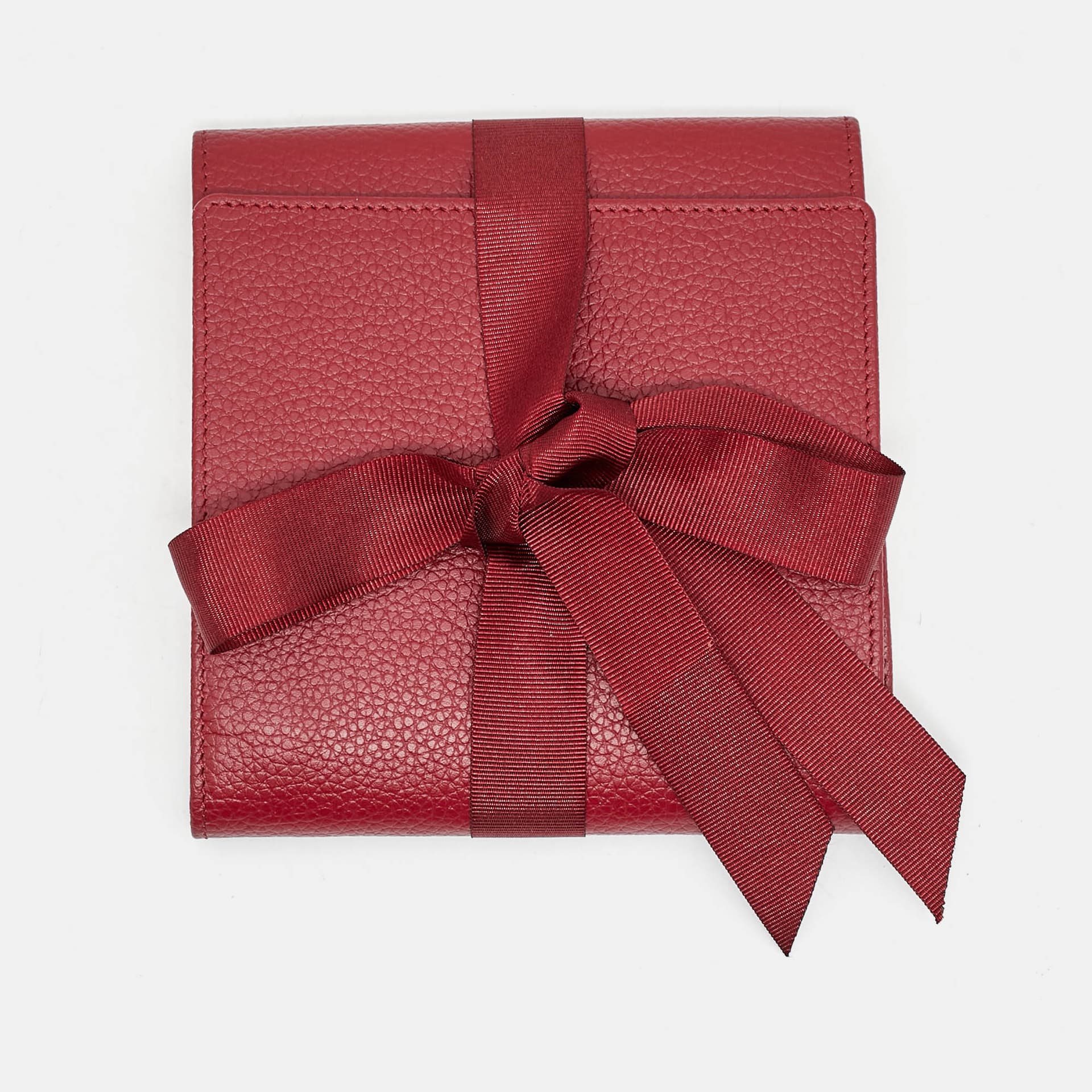 Cartier Travel Pouch Dark Red Leather