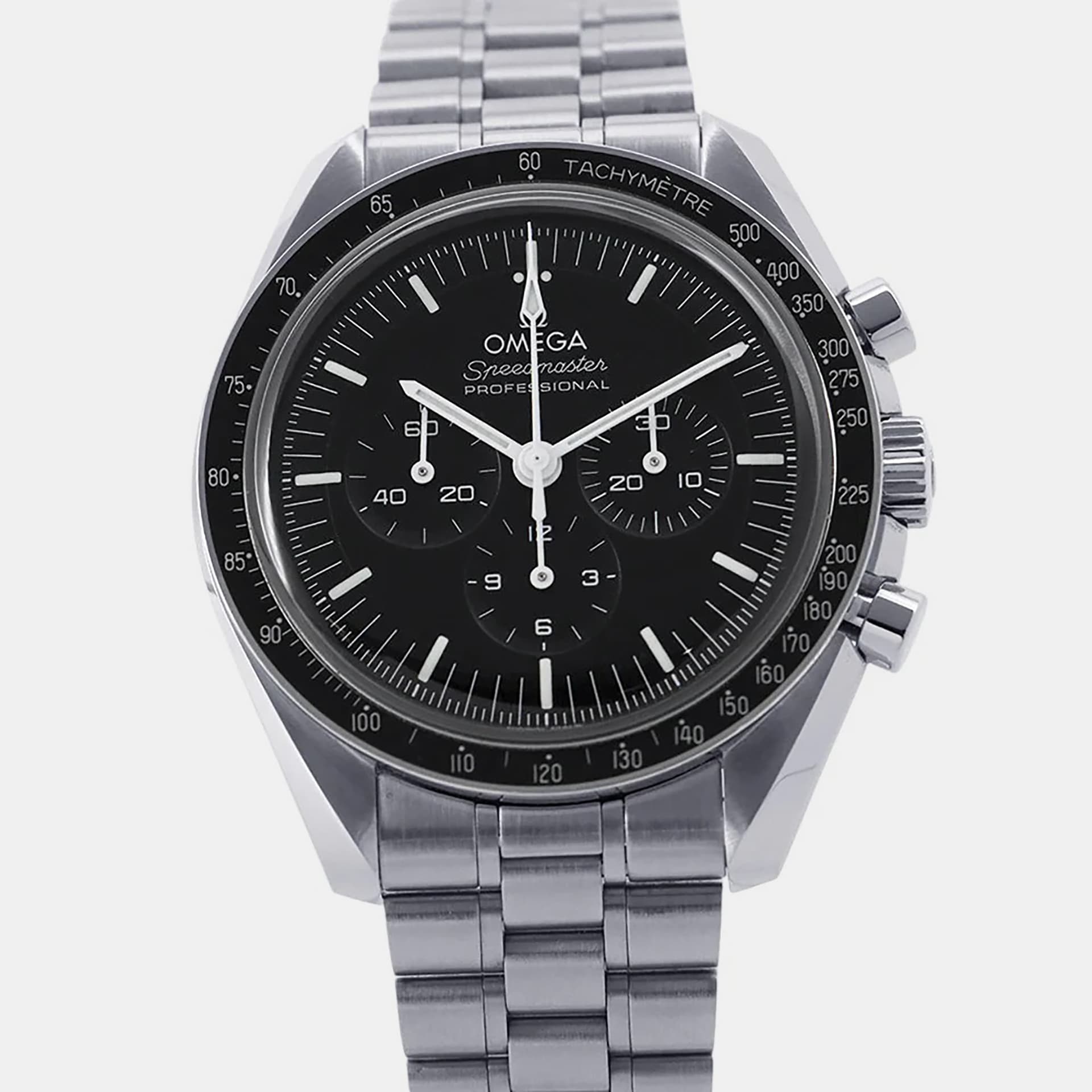 Omega Speedmaster Professional Moonwatch 310.30.42.50.01.001 Black Stainless Steel Manual winding Men's Wristwatch 42mm
