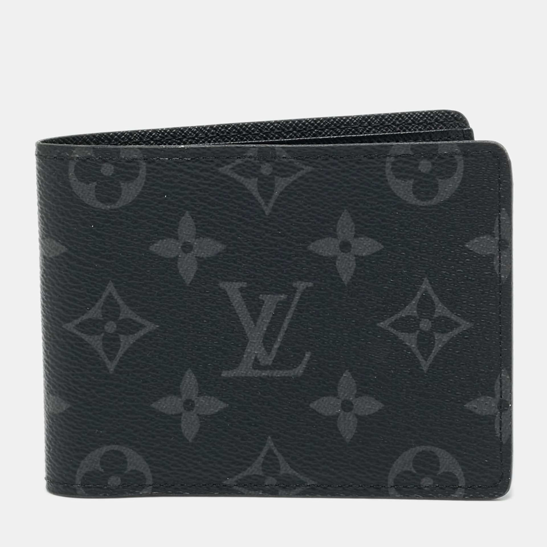 Louis Vuitton Slender Monogram Eclipse Canvas Bifold Wallet