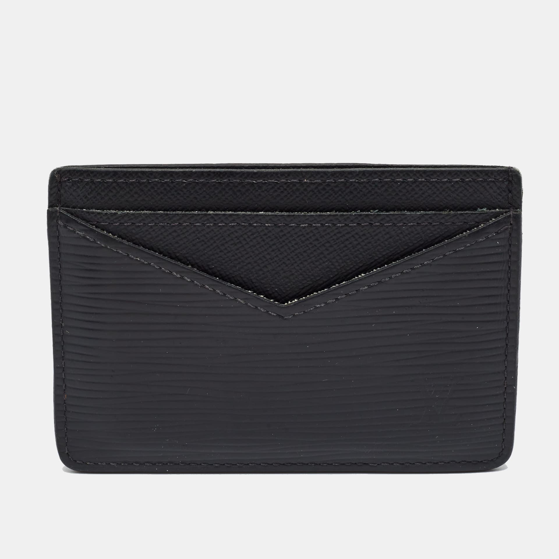 Louis Vuitton Neo Porte Cartes Black Epi Leather Card Holder