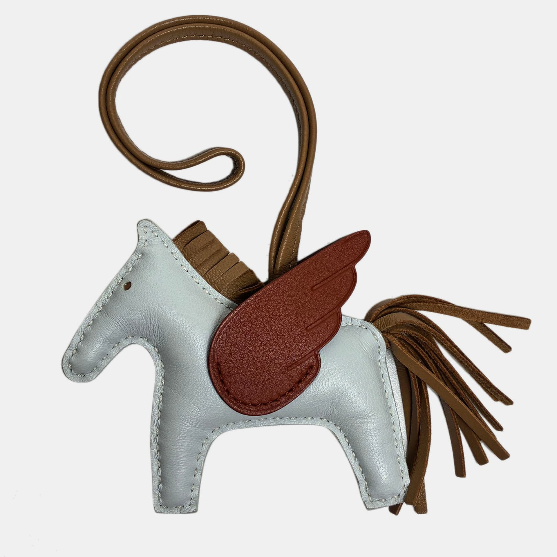 Hermes Leather Rodeo Pegase PM Bag Charm