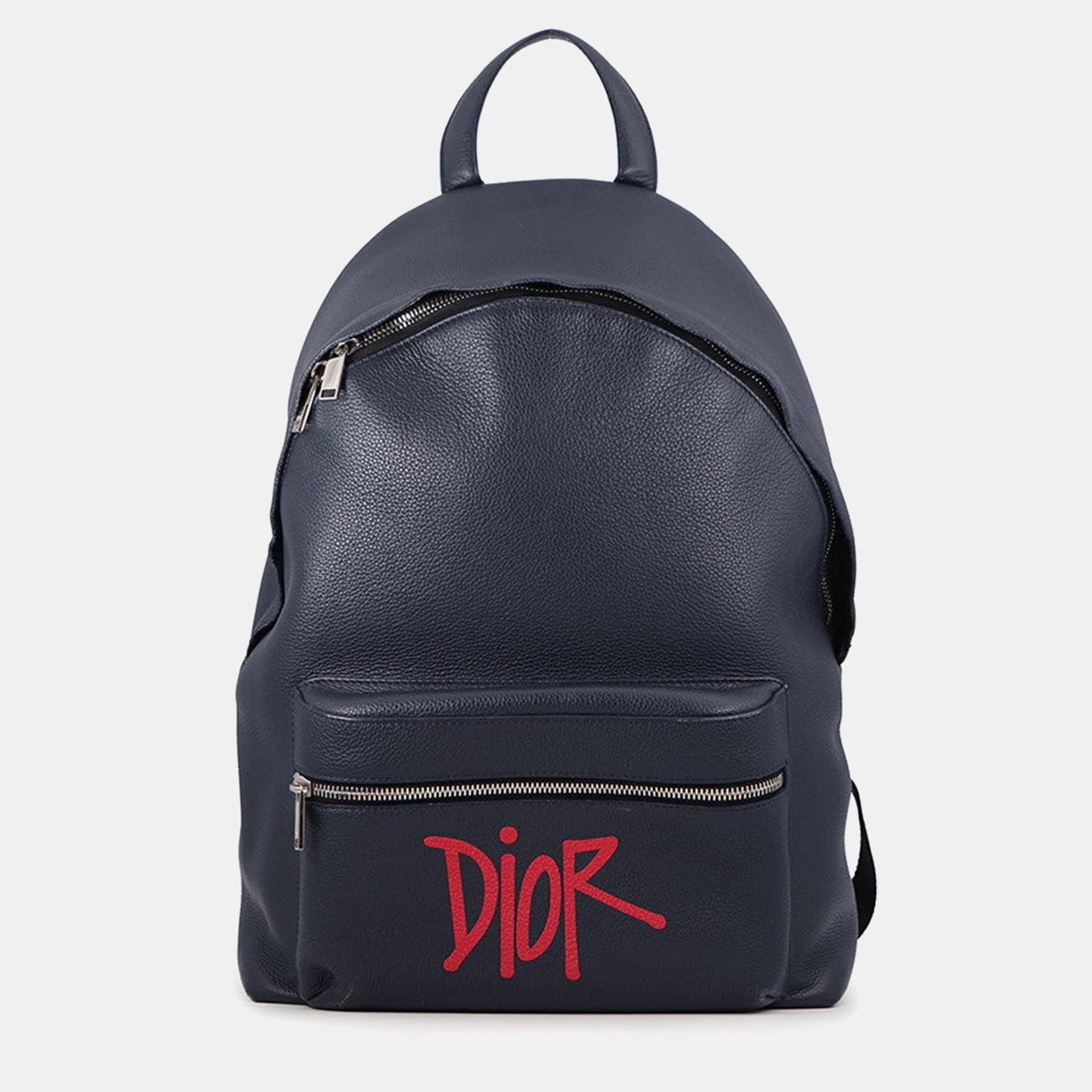 Dior Backpack StSsy Collaboration Navy Leather
