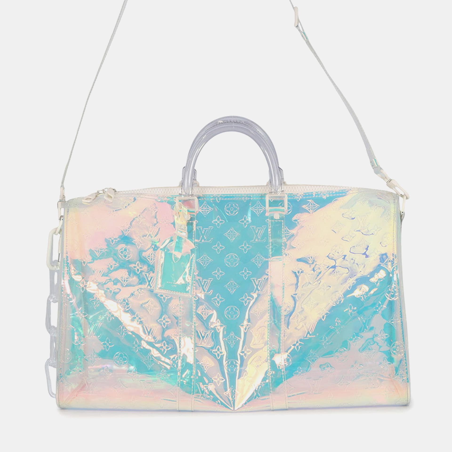 Louis Vuitton Keepall Bandouliere Transparent Monogram / Prism Size 50