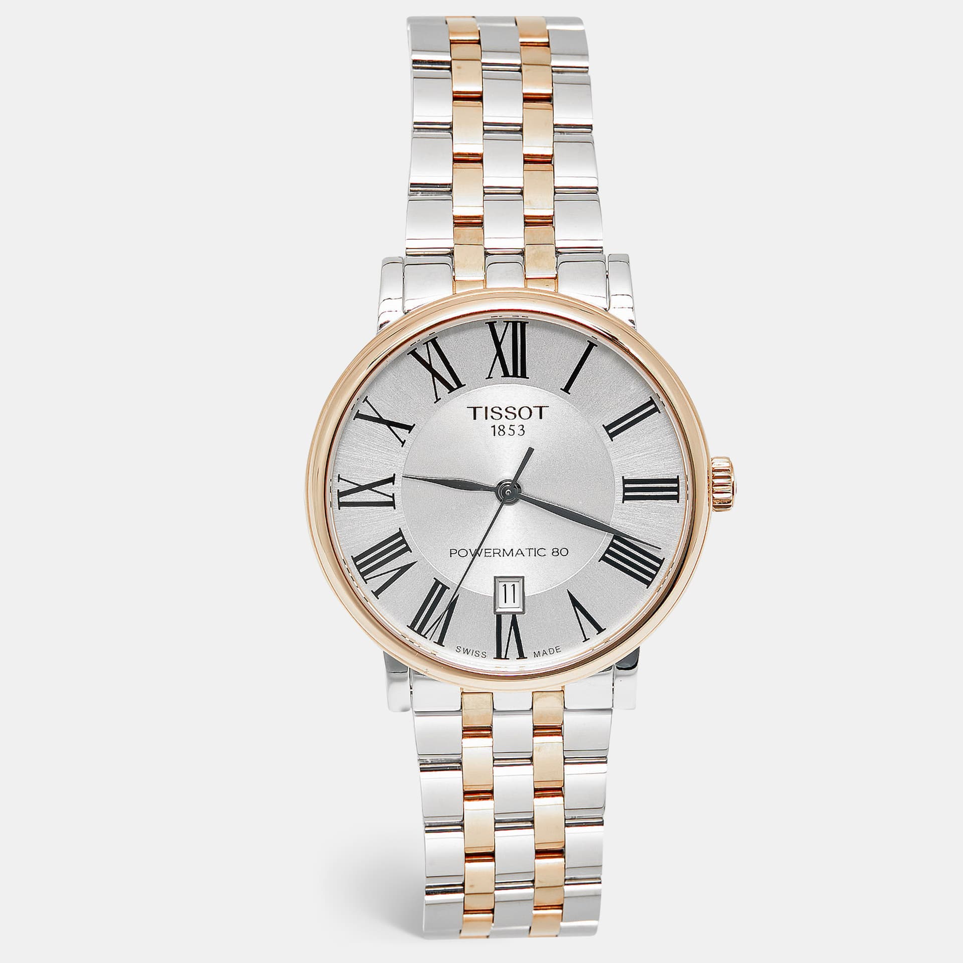 Tissot Carson T122.407.22.033.00 Silver Dial Two Tone Stainless Steel Men's Wristwatch 40 mm