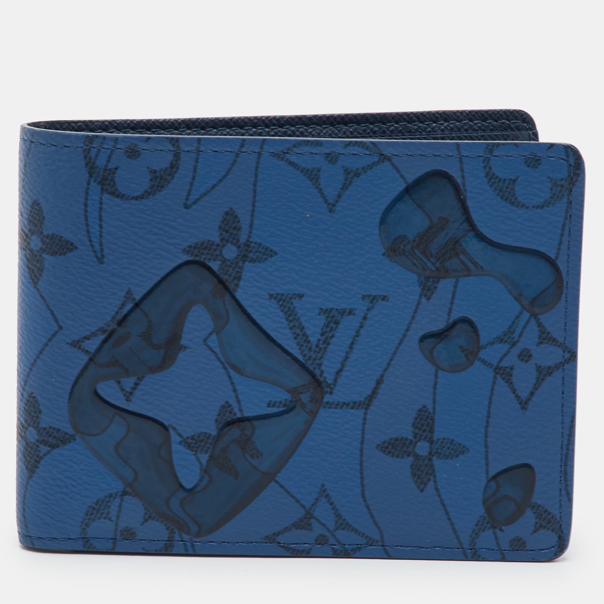 Louis Vuitton Slender Aquagarden Monogram Canvas Bifold Wallet