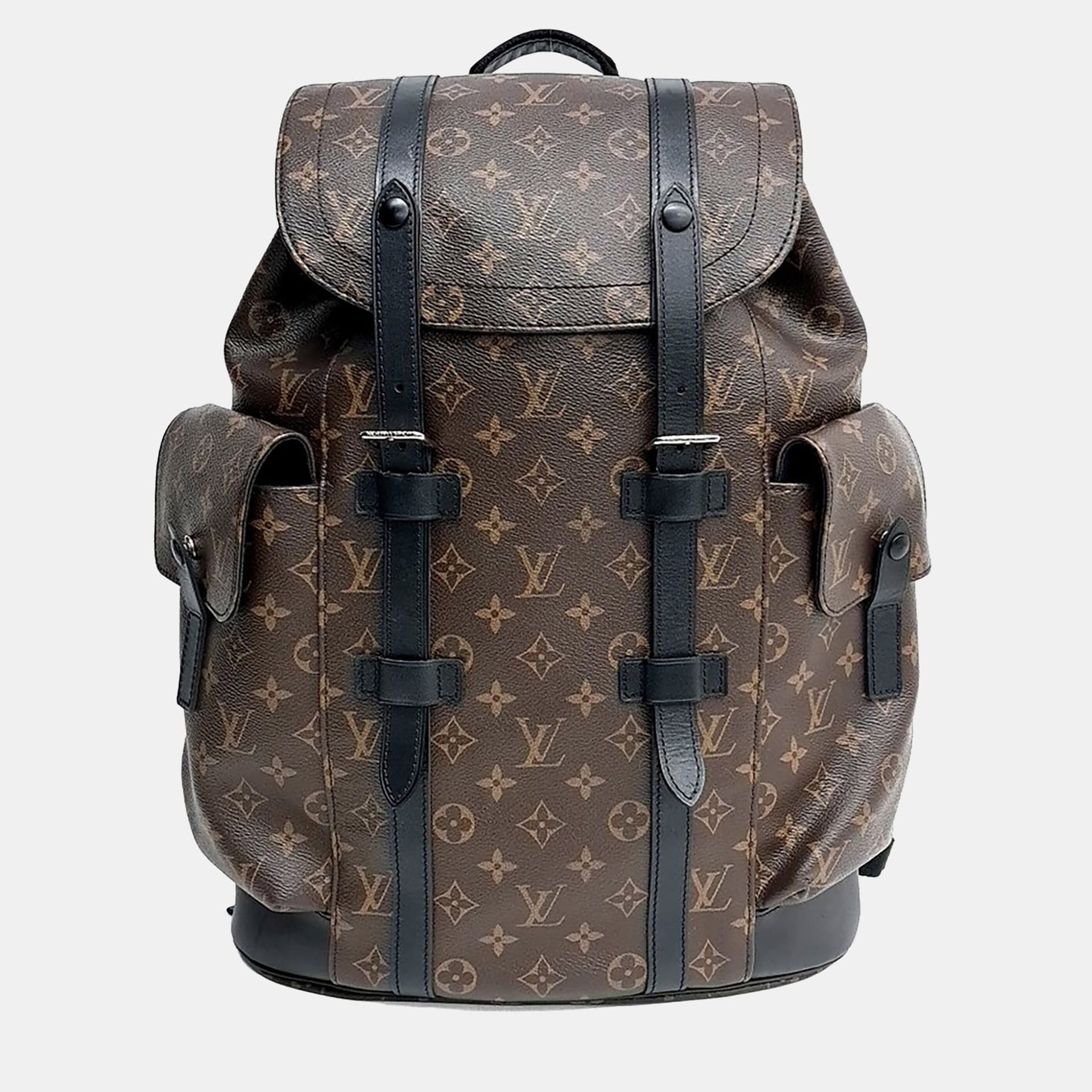 Louis Vuitton Christopher GM Monogram Macassar Canvas Backpack Bag