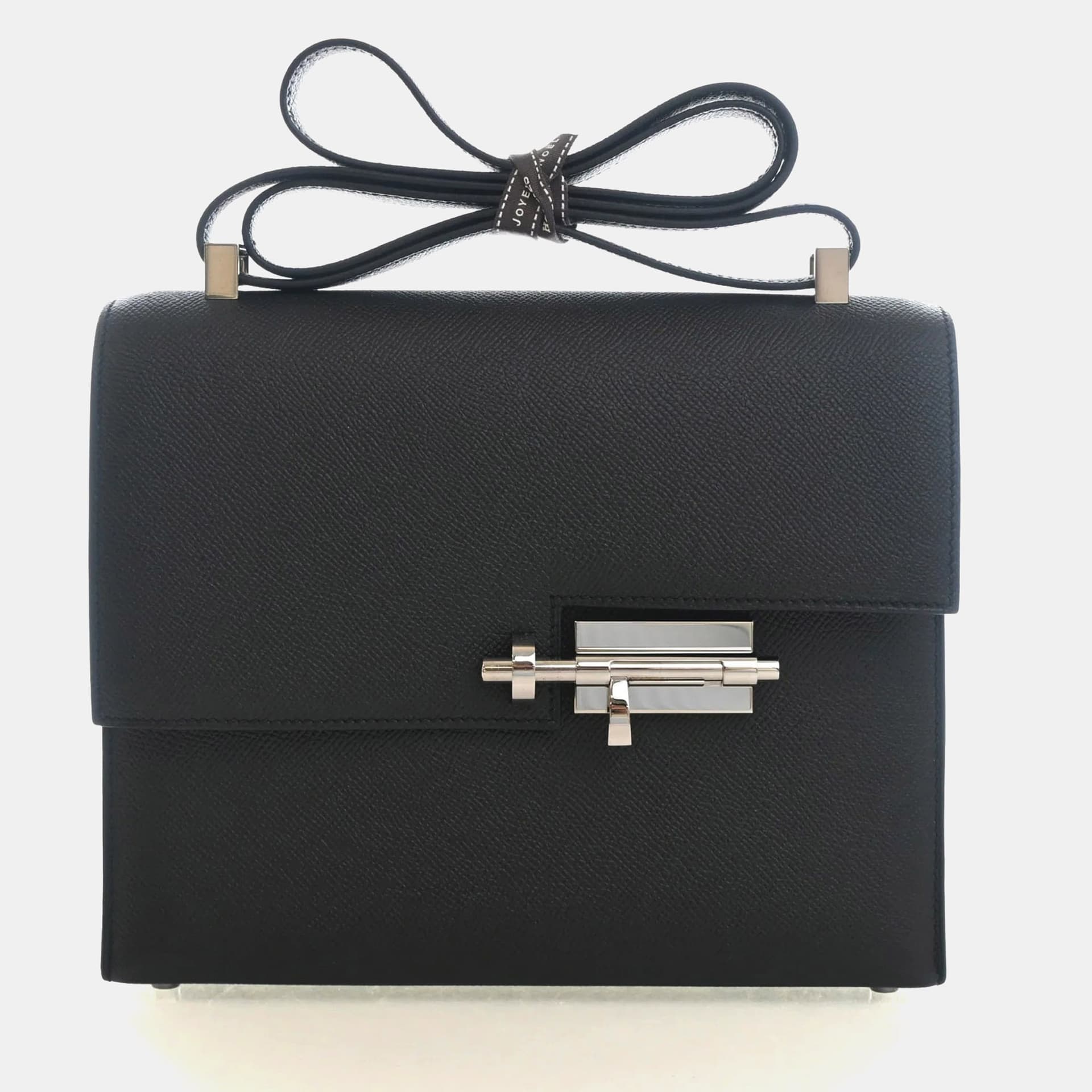 Hermes Verrou 21 Noir Epsom Leather Shoulder Bag
