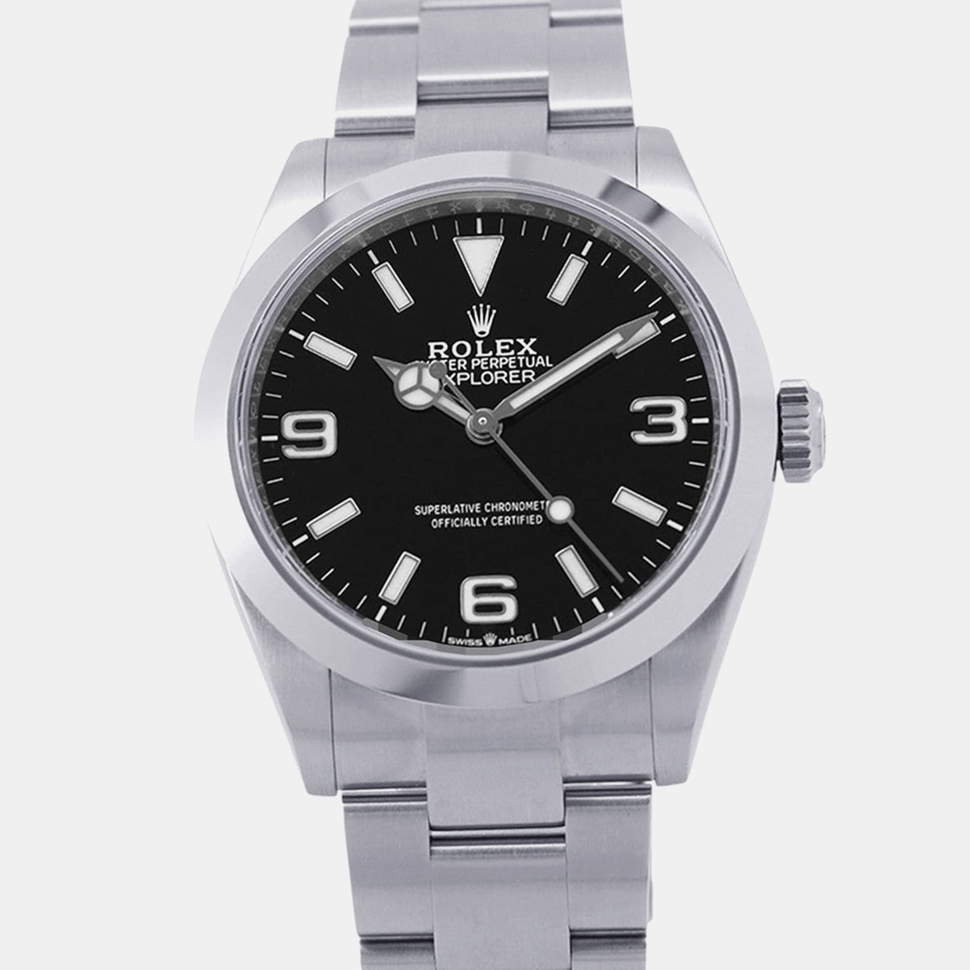 Rolex Explorer 224270 Black Stainless Steel Automatic Men's Wristwatch 40mm