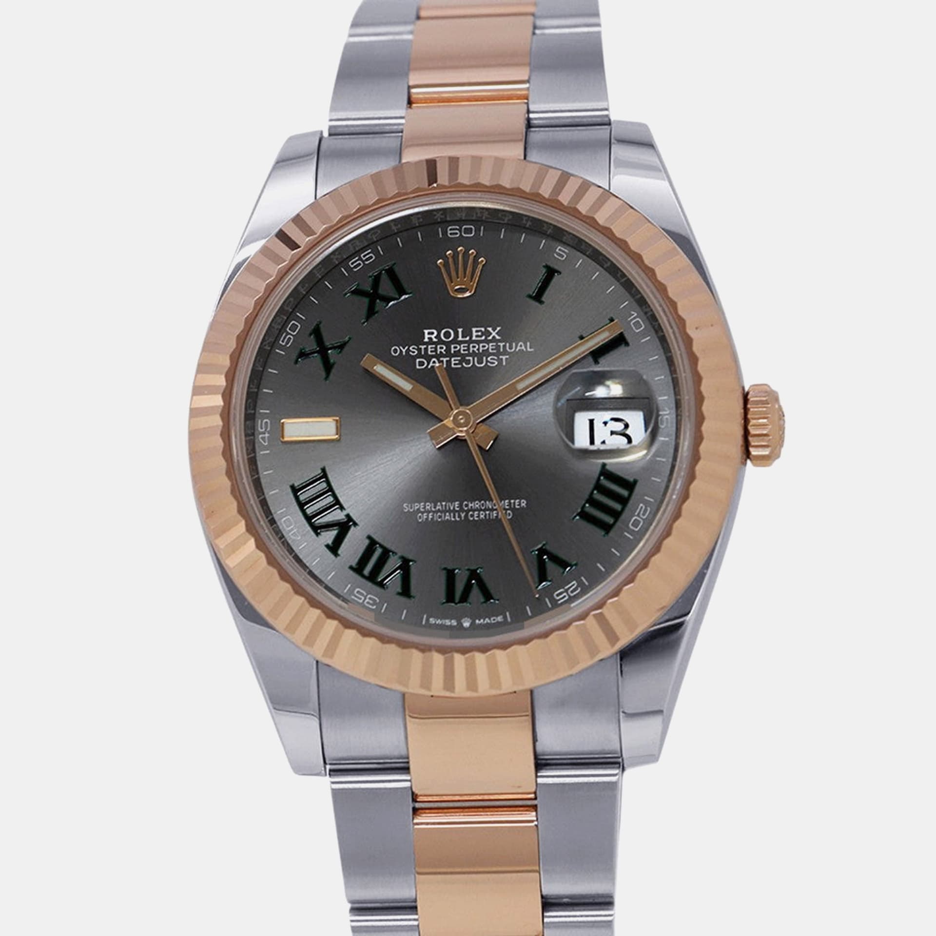 Rolex Datejust 126331 18K Rose Gold, Stainless Steel Automatic Men's Wristwatch 41mm