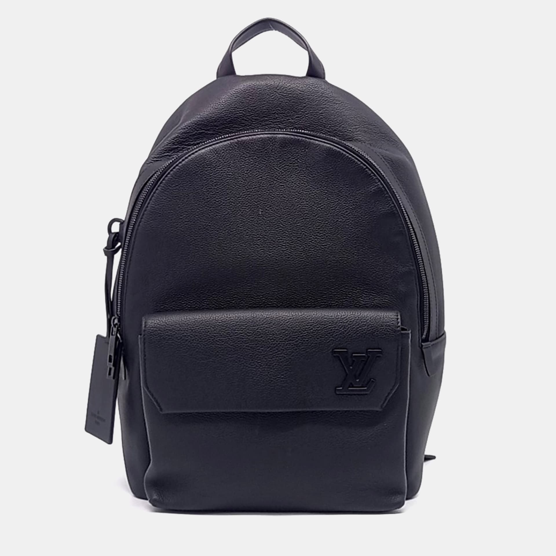 Louis Vuitton Aerogram Backpack Black Aerogram Leather Backpack Bag