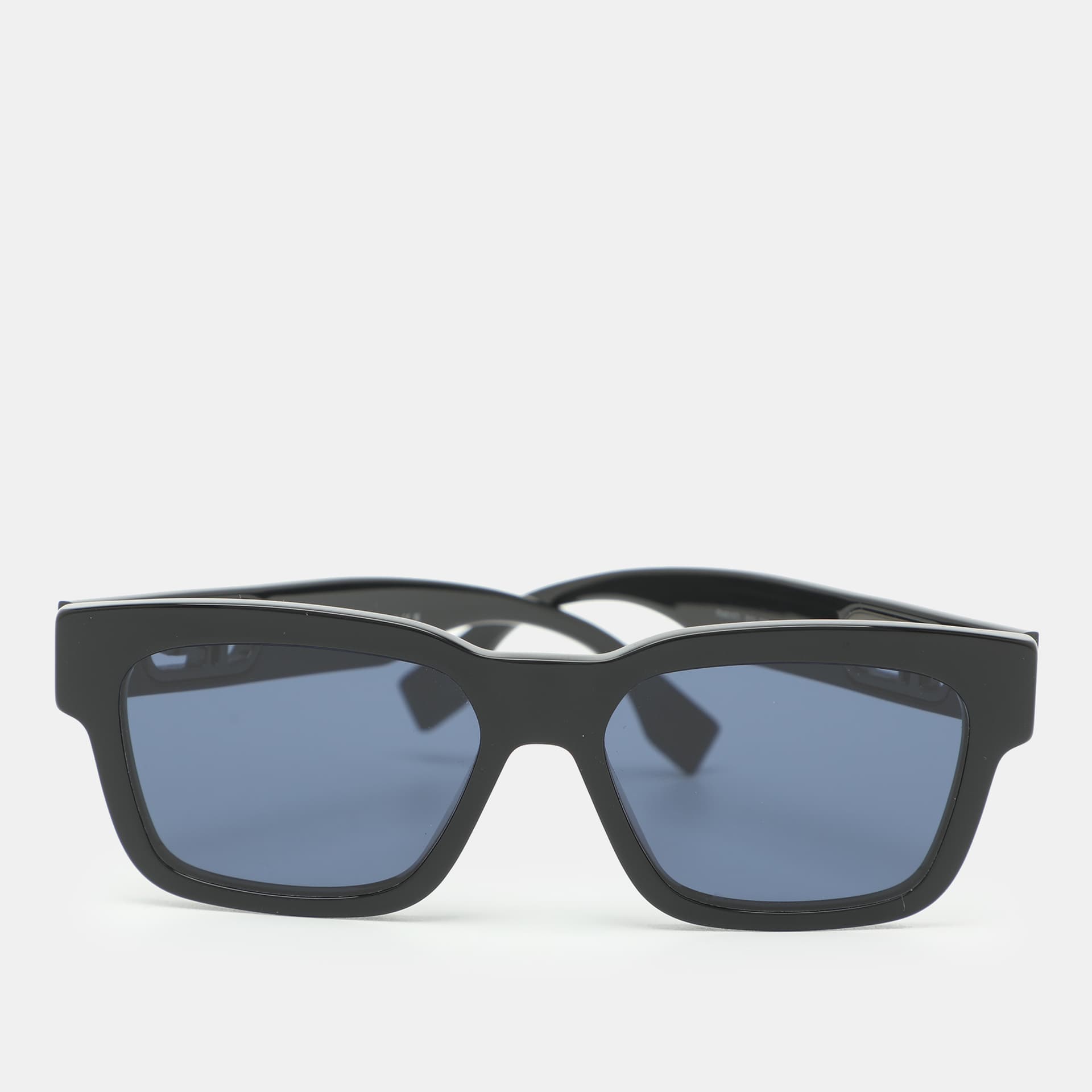 Fendi Black Acetate FE40107 Square Sunglasses