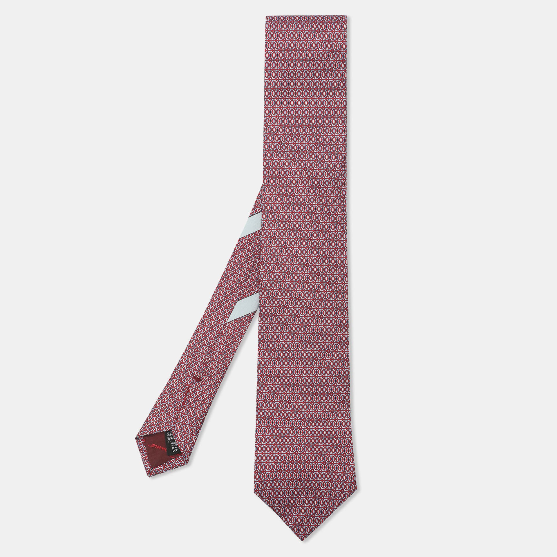 Salvatore Ferragamo Multicolor Patterned Silk Neck Tie