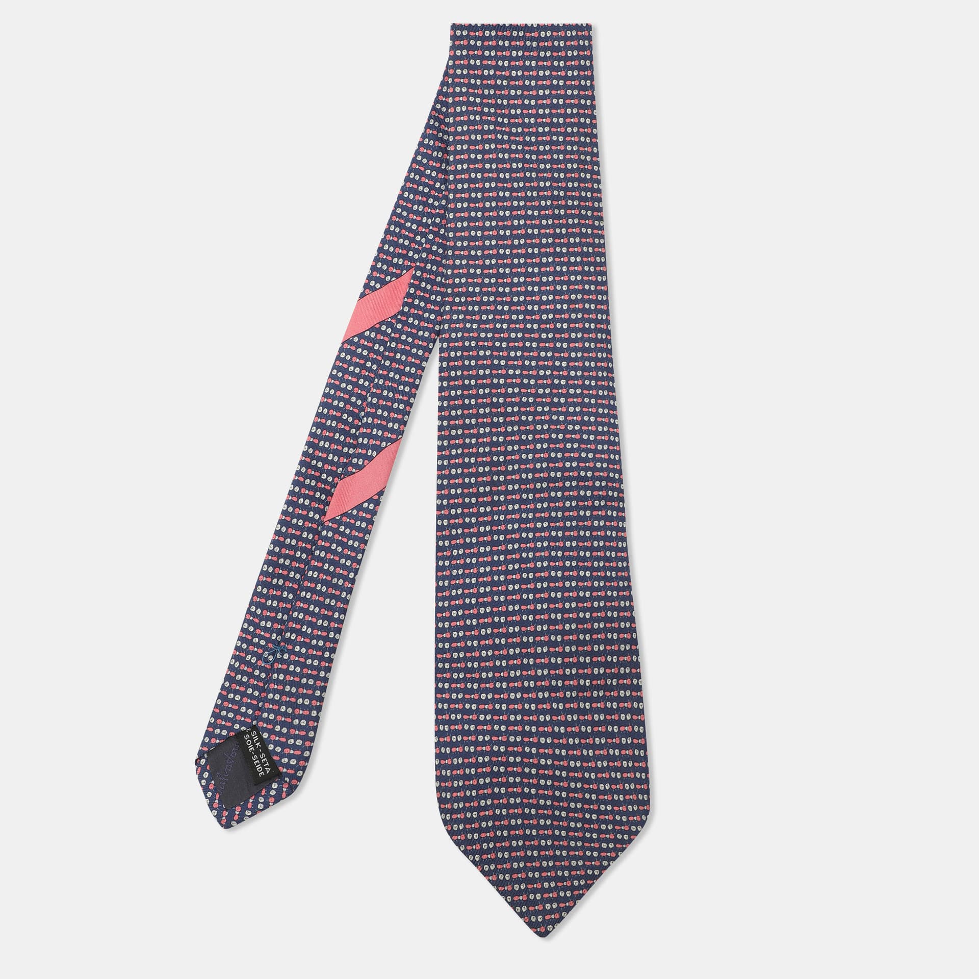 Salvatore Ferragamo Multicolor Printed Silk Neck Tie