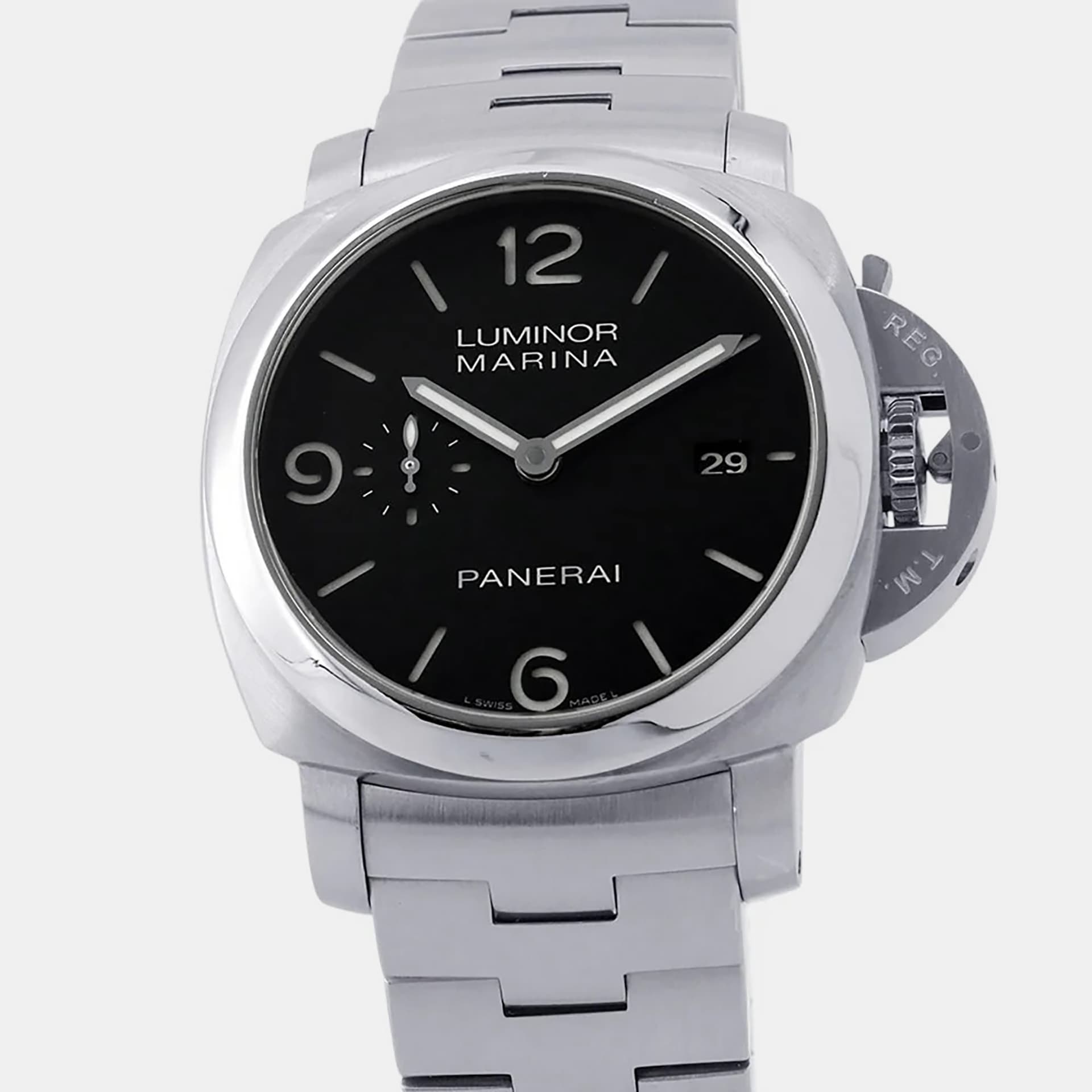 Panerai Luminor Marina 1950 3 Days PAM00328 Black Stainless Steel Automatic Men's Wristwatch 44mm