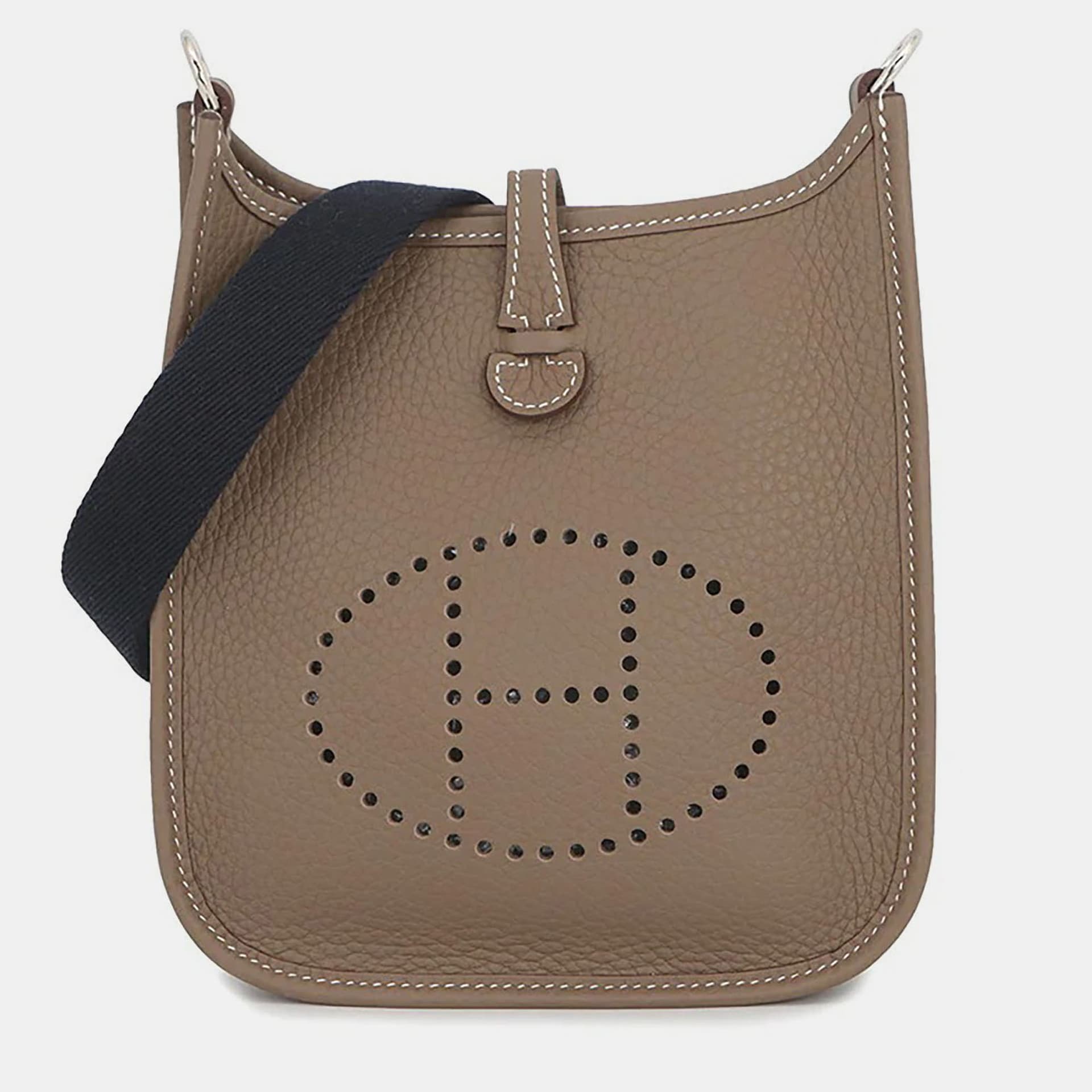 Hermes Evelyne TPM Etoupe Taurillon Clemence Leather Shoulder Bag