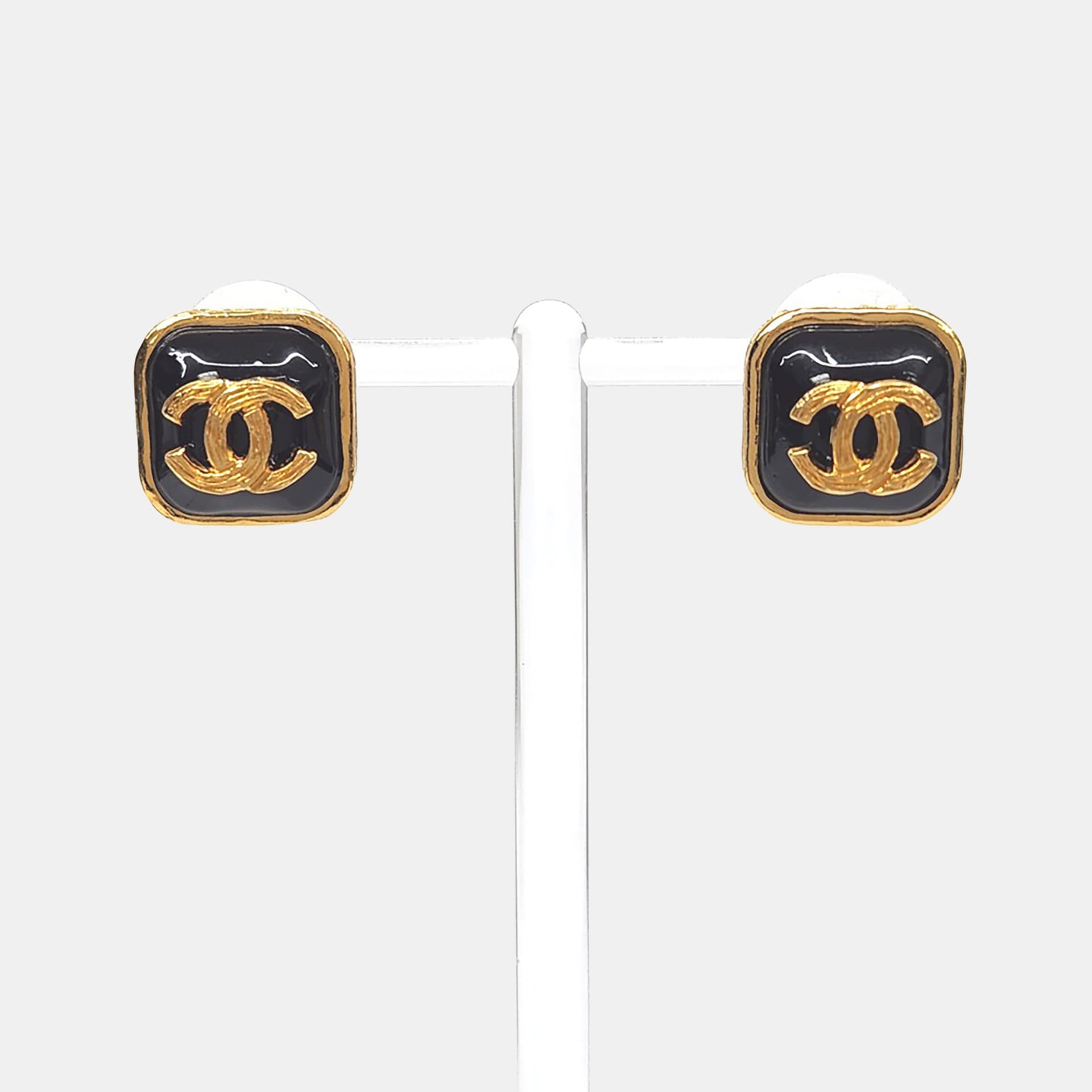 Chanel metal earrings