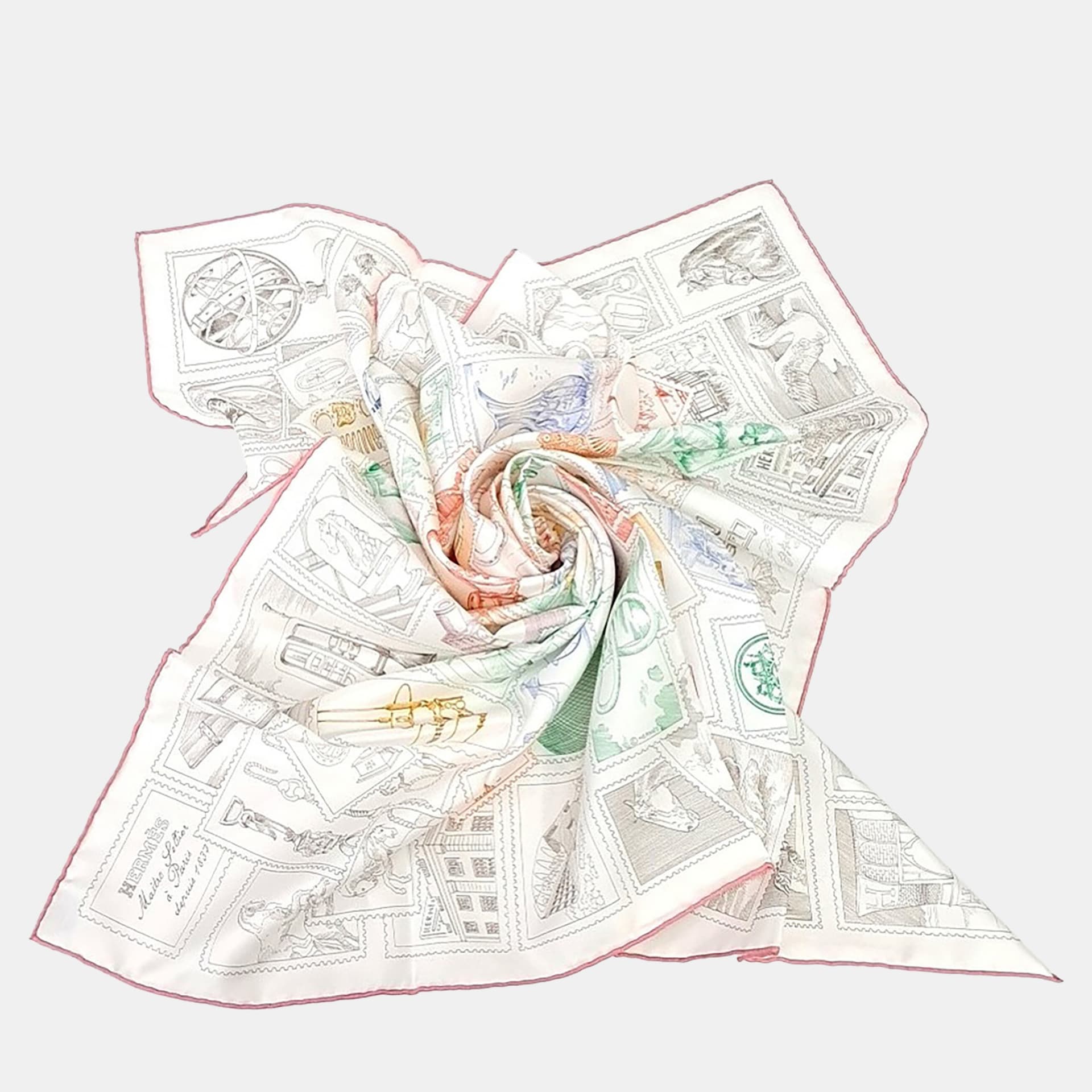 Herm&egrave;s Multicolor silk scarf