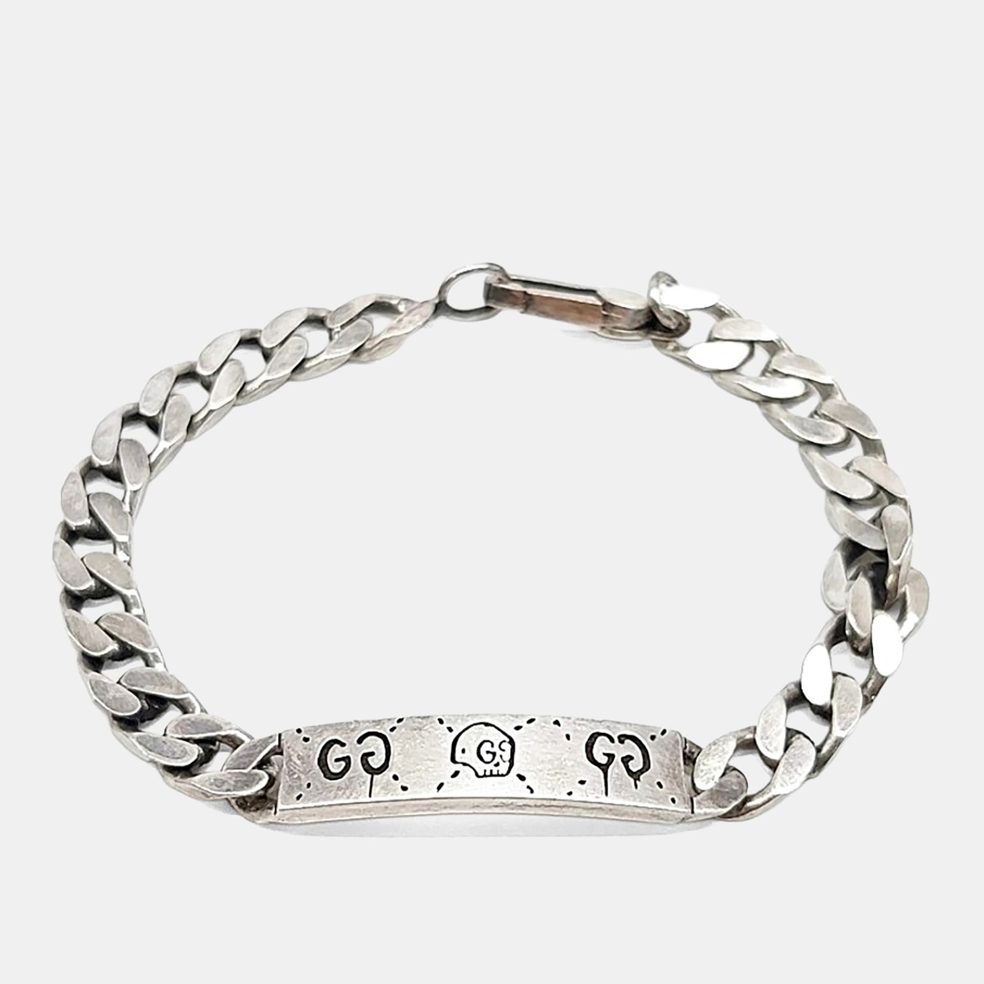 Gucci Silver Ghost Chain Bracelet