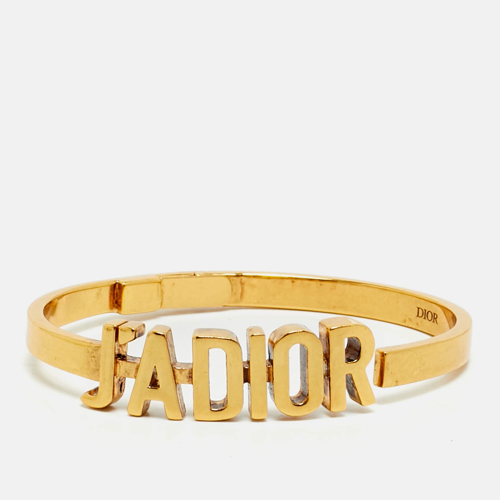 Dior J'Adior Hinge Gold Tone Cuff