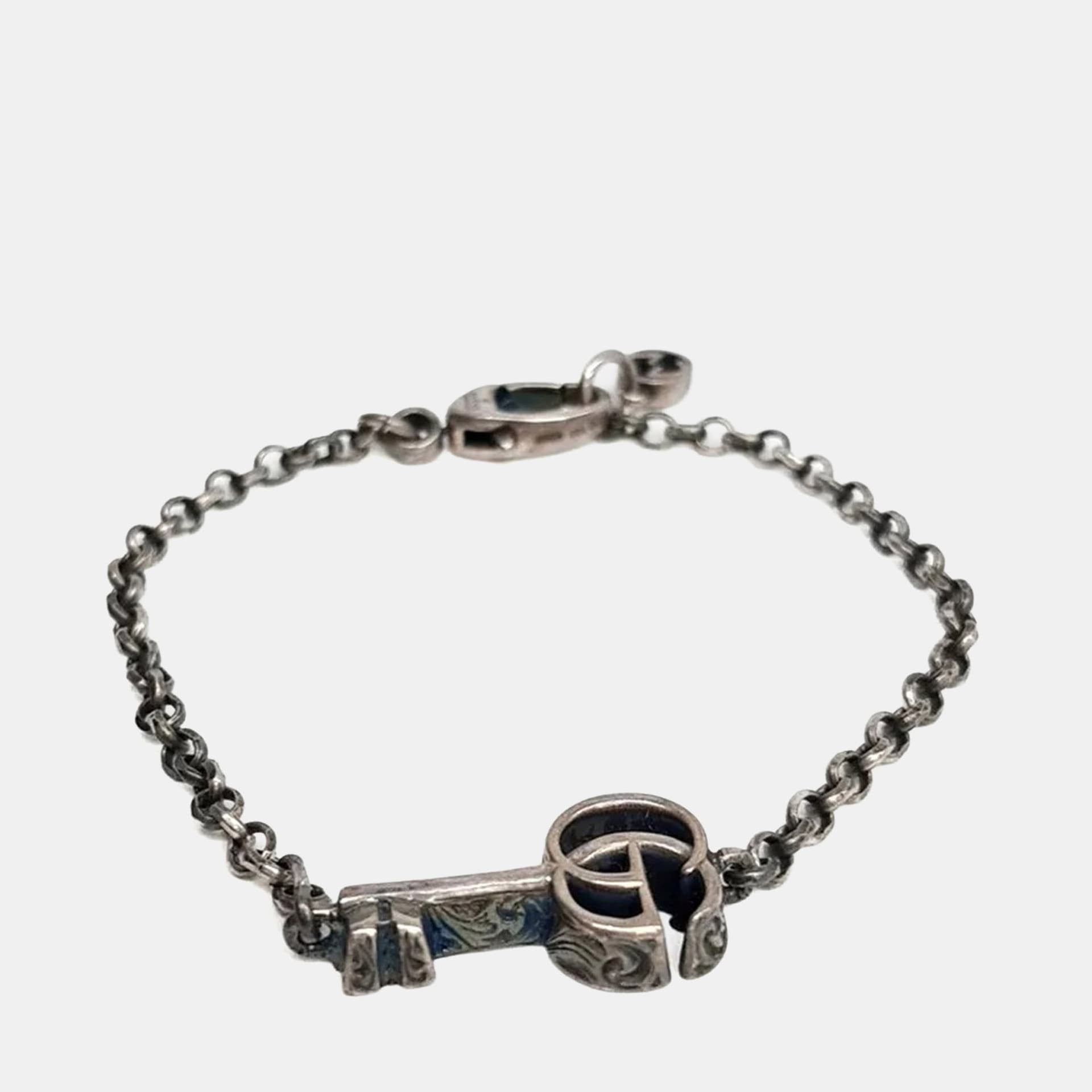 Gucci Silver Key Bracelet