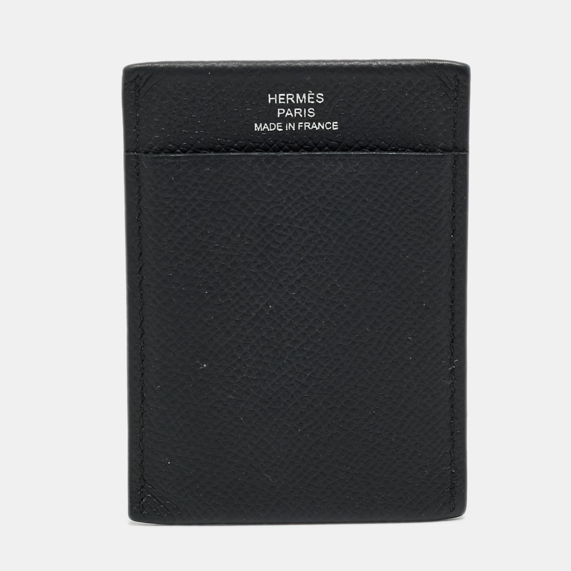 Herm&egrave;s MC&sup2; Gama Noir Epsom Leather Card Holder