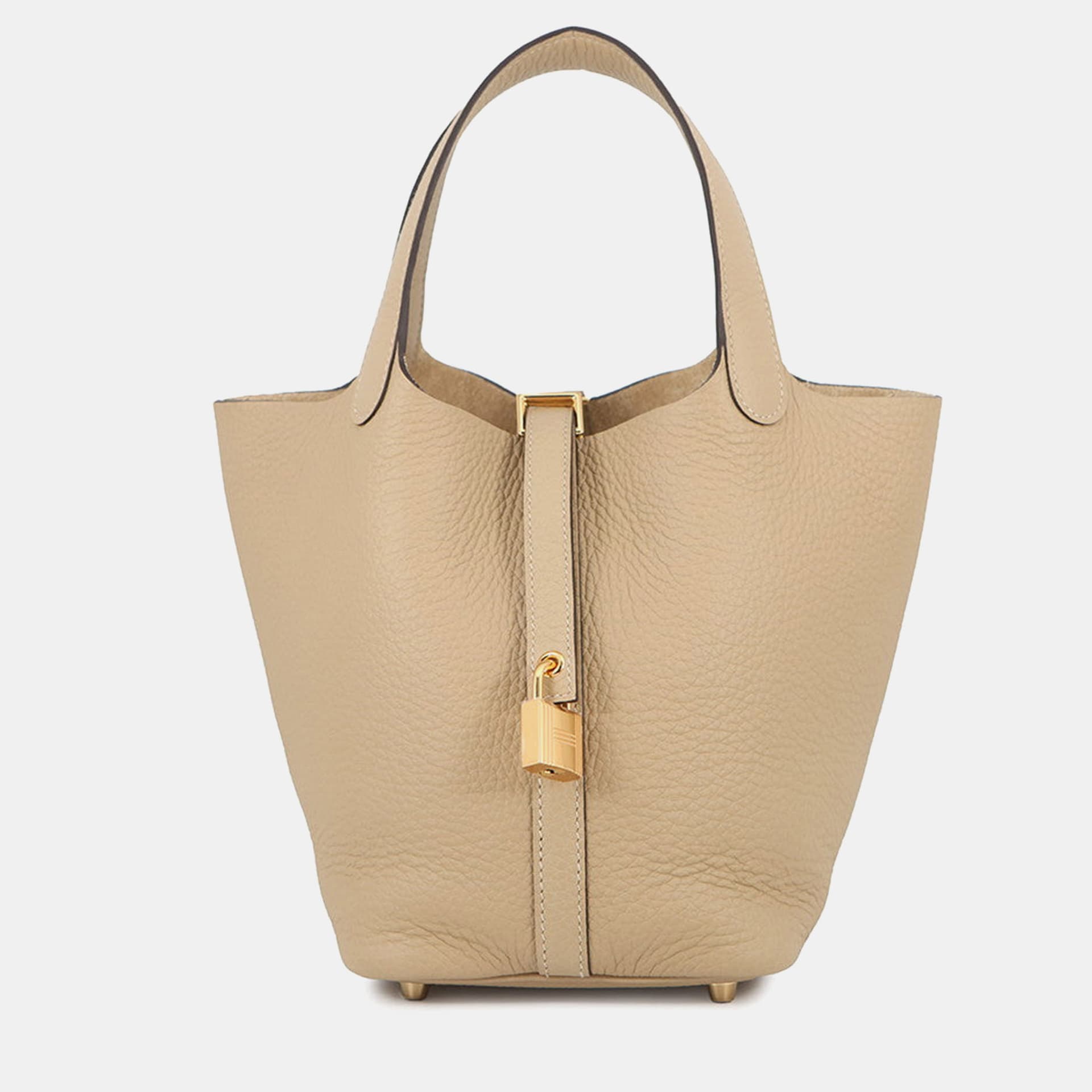 Hermes Picotin Lock 18 Trench Taurillon Clemence Leather Top Handle Bag