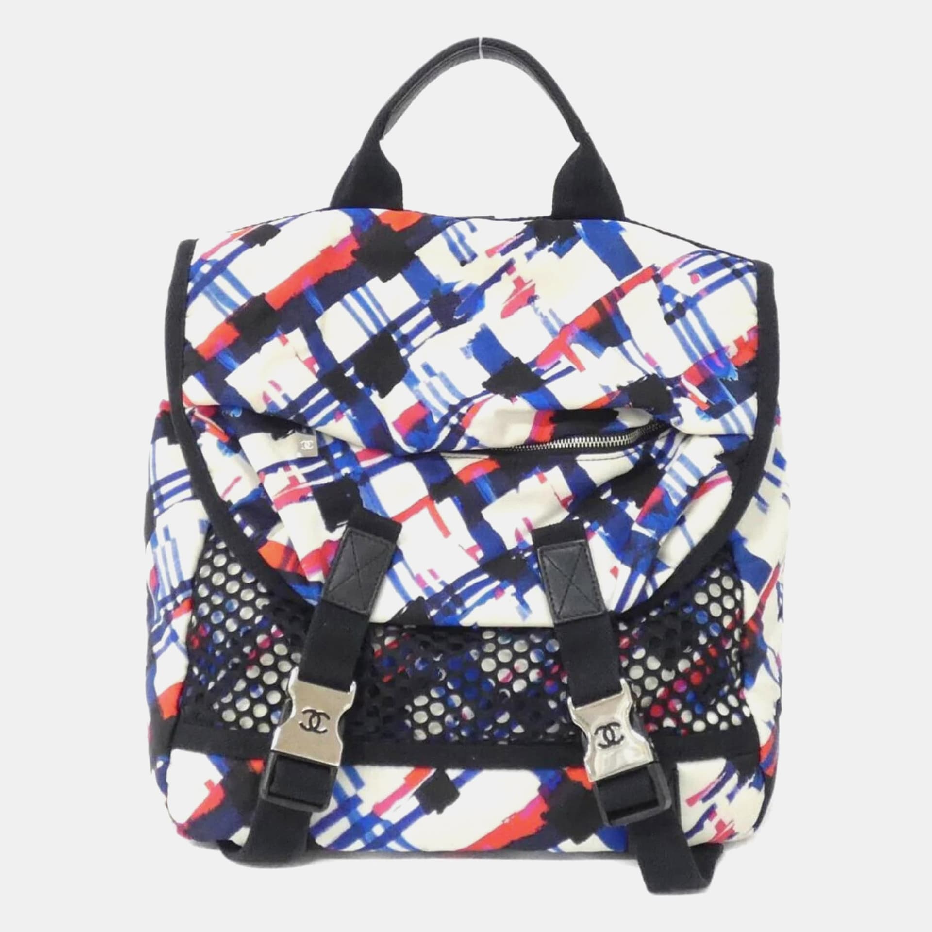 Chanel Airline Multi Nylon Mesh Backpack Bag