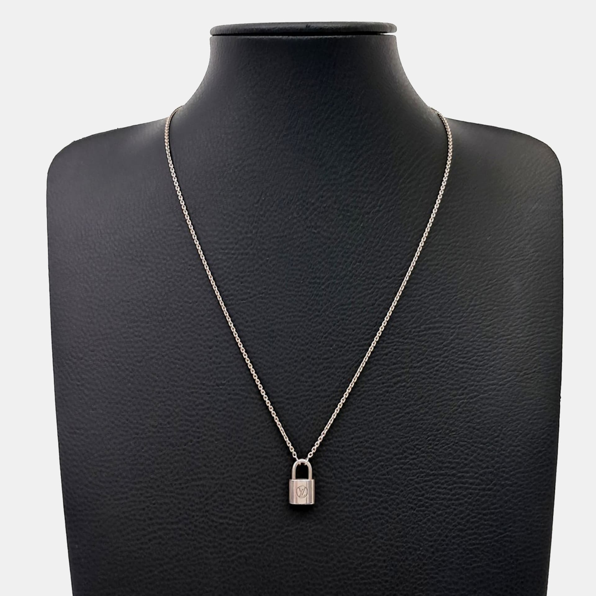 Louis Vuitton Silver Lockit Necklace