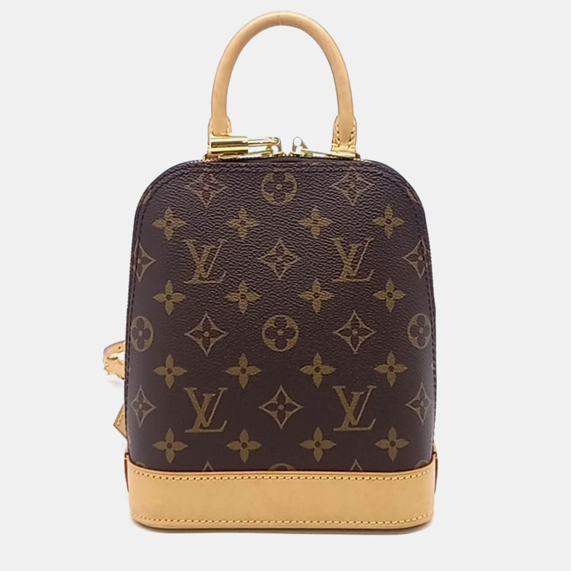 Louis Vuitton Alma Backpack Monogram Canvas Brown Monogram Canvas Mini Backpack Bag