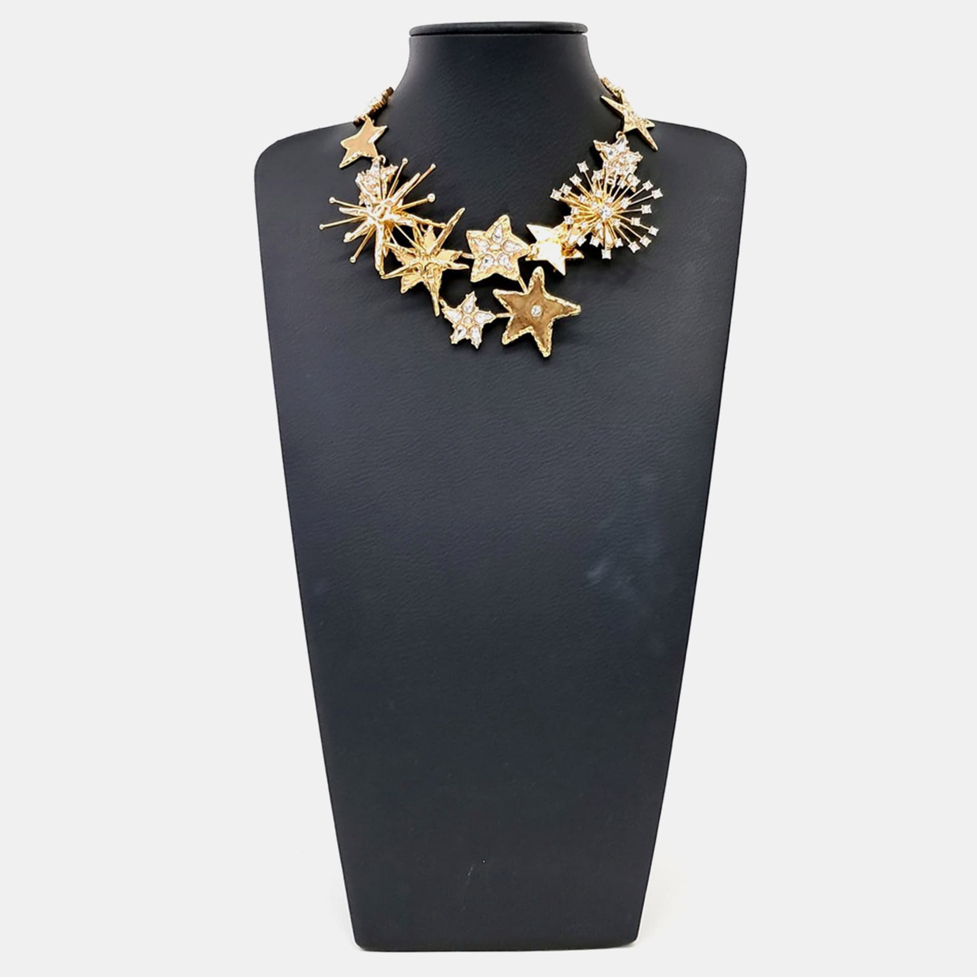 Chanel Golden Star Gold Tone Necklace