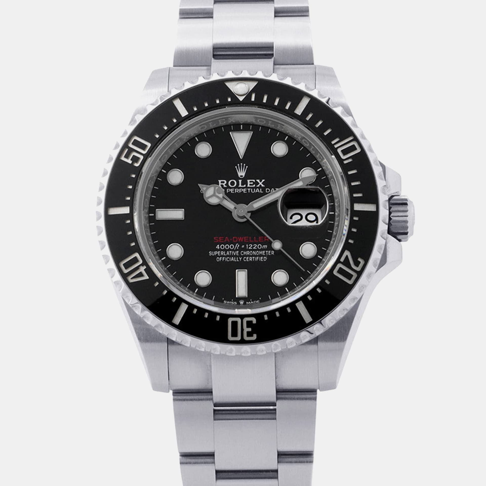 Rolex Sea-Dweller 126600 Black Stainless Steel Automatic Men's Wristwatch 43mm