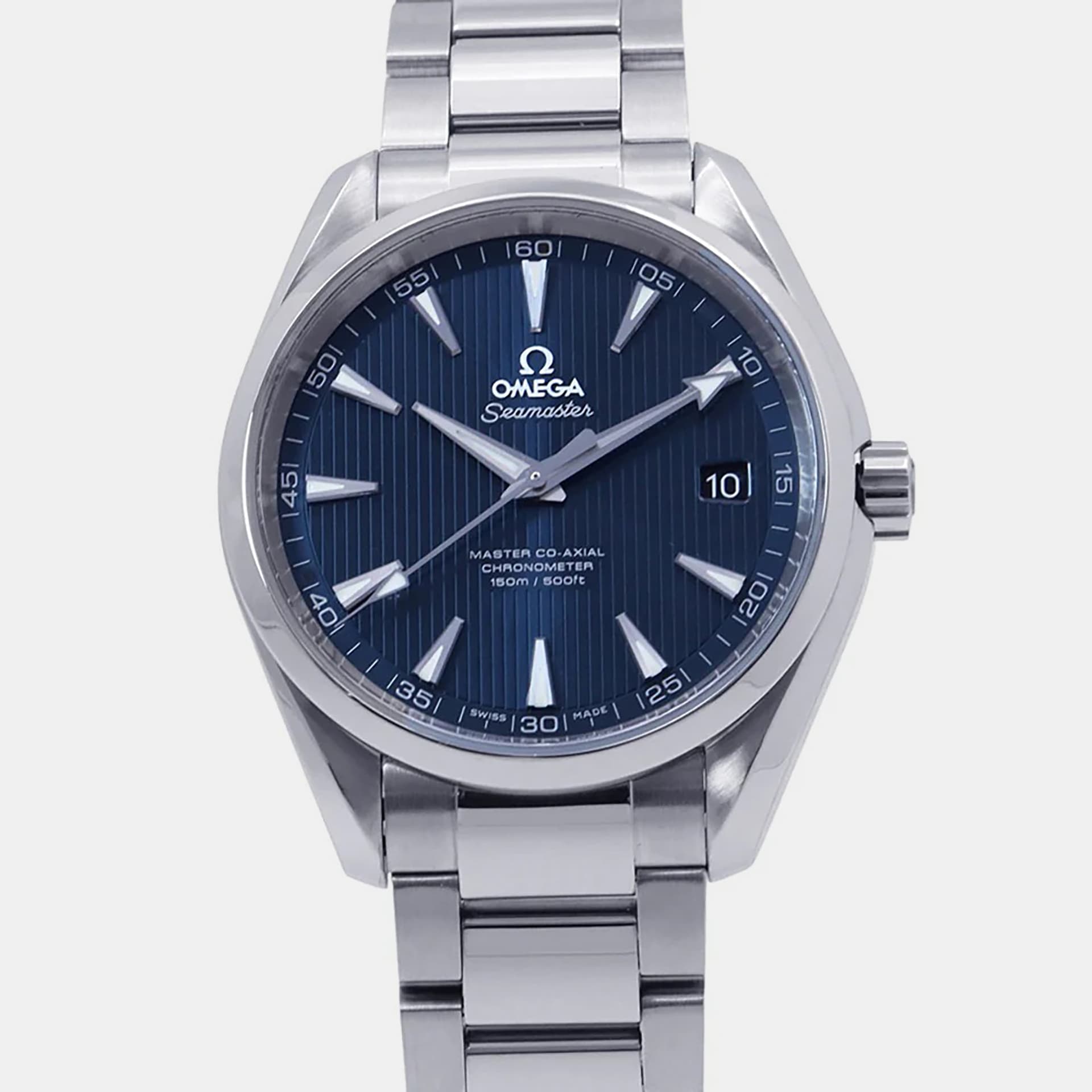 Omega Seamaster Aqua Terra 231.10.42.21.03.003 Blue Stainless Steel Automatic Men's Wristwatch 41.5 mm