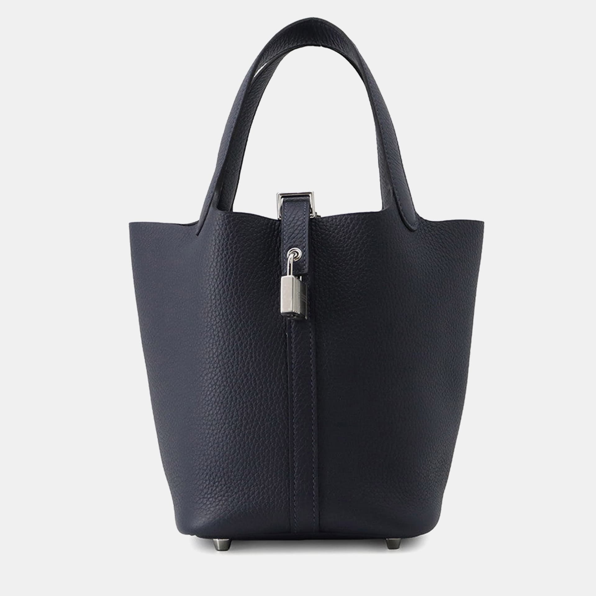 Hermes Picotin Lock Blue Nuit Taurillon Clemence Size Pm